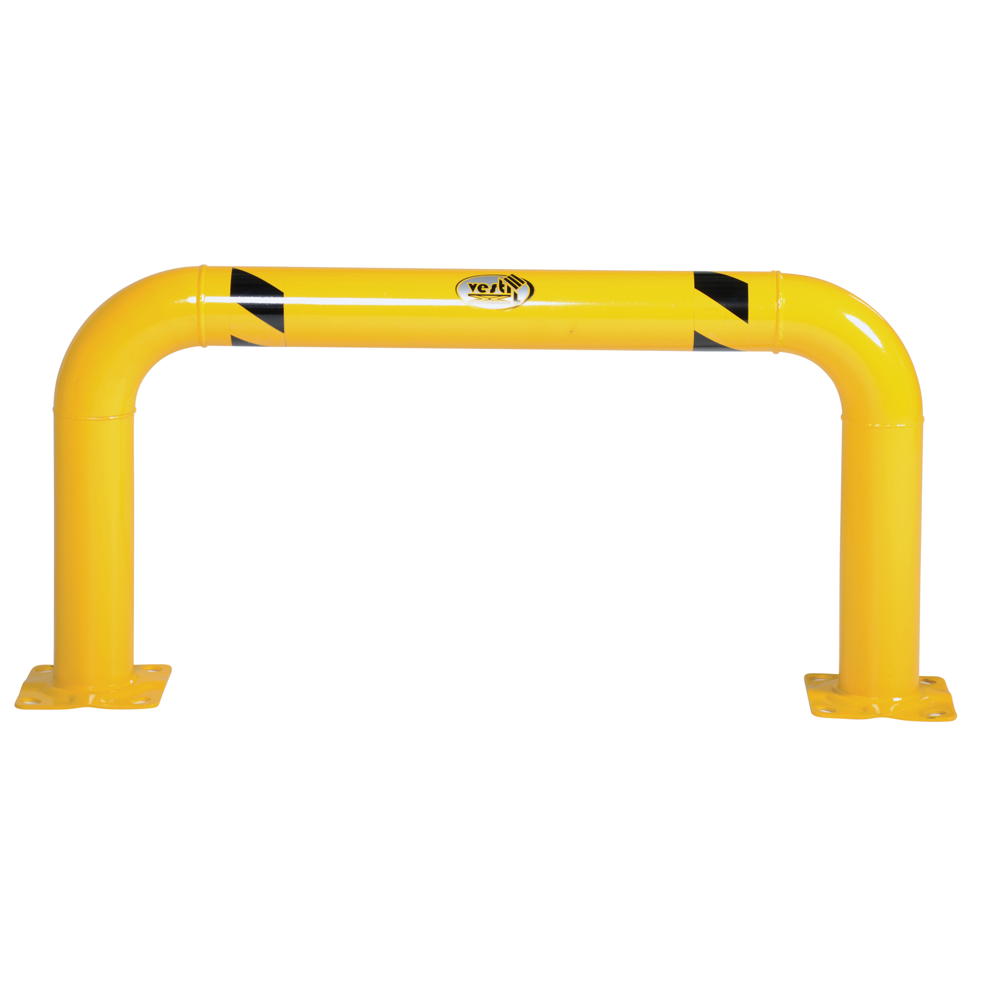 Garde-corps à profil élevé pour machines, 4' la x 2' h, Jaune – Image 2
