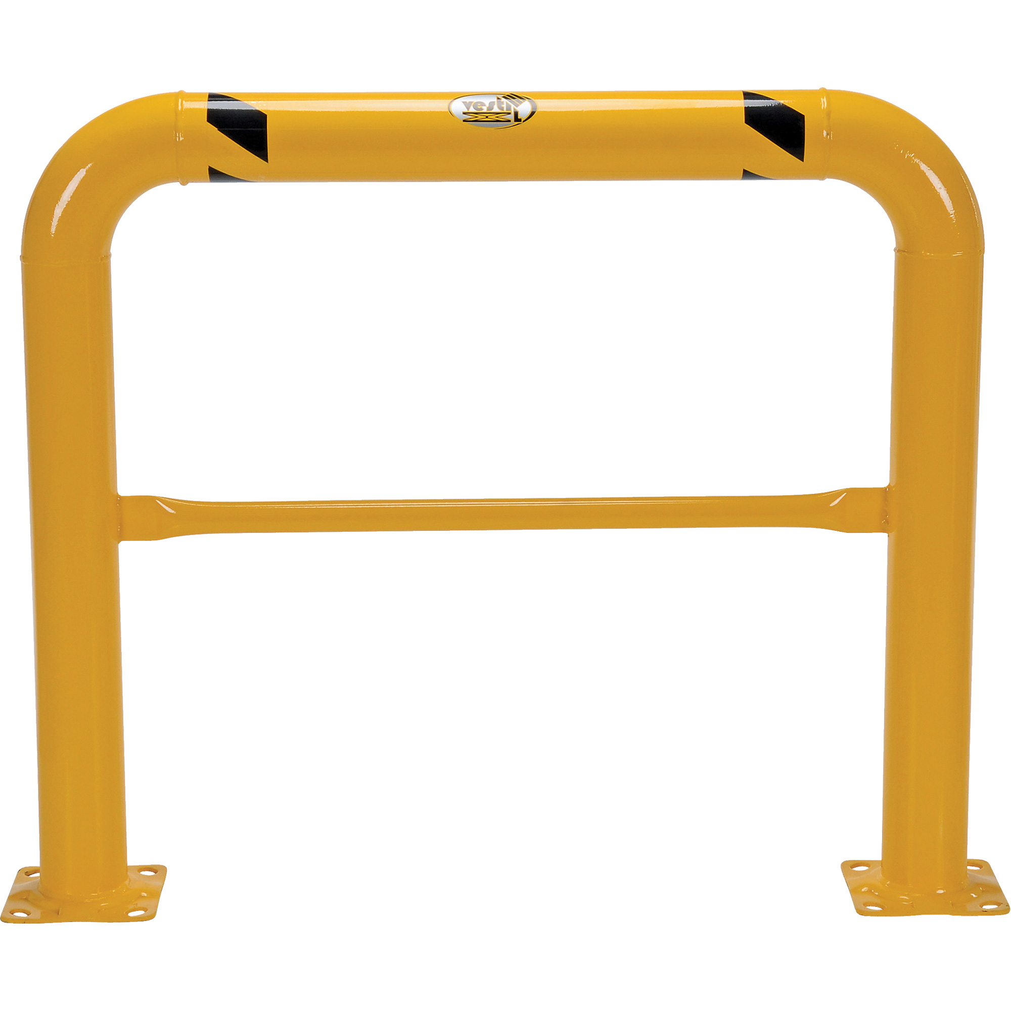 Garde-corps à profil élevé pour machines, 4' la x 3,5' h, Jaune