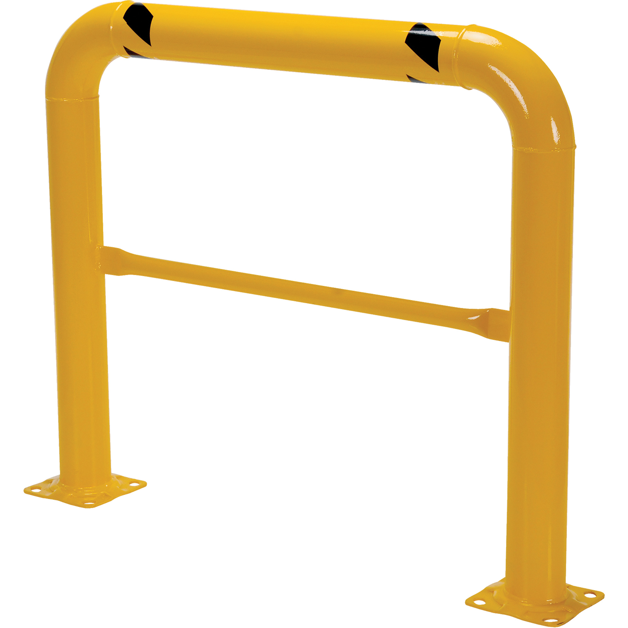 Garde-corps à profil élevé pour machines, 4' la x 3,5' h, Jaune – Image 3
