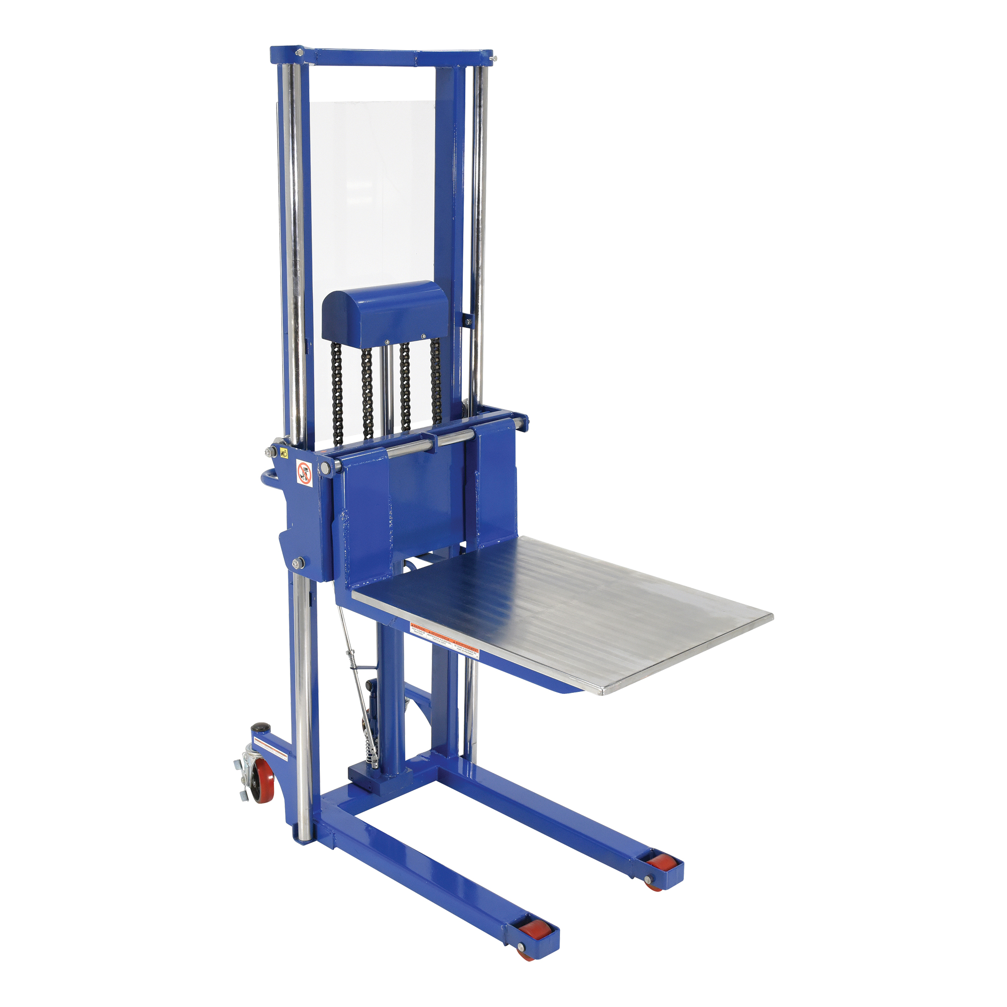 Gerbeur Hefti-Lift, Mécanisme Pompe au pied, Capacité de 1500 lb, Levage max de 63"