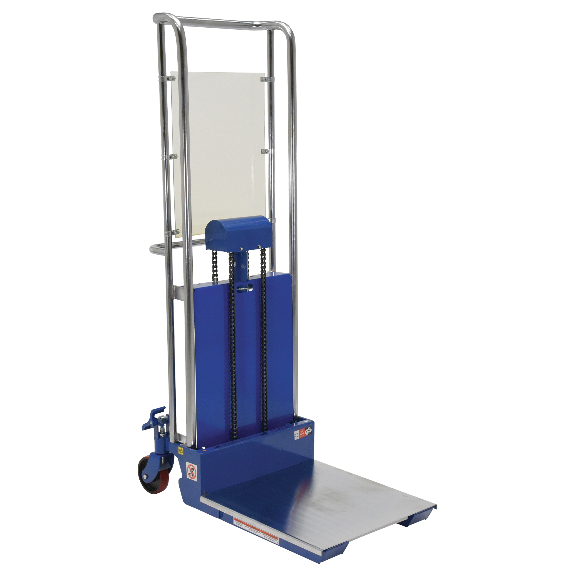 Gerbeur Hefti-Lift, Mécanisme Pompe au pied, Capacité de 880 lb, Levage max de 59"