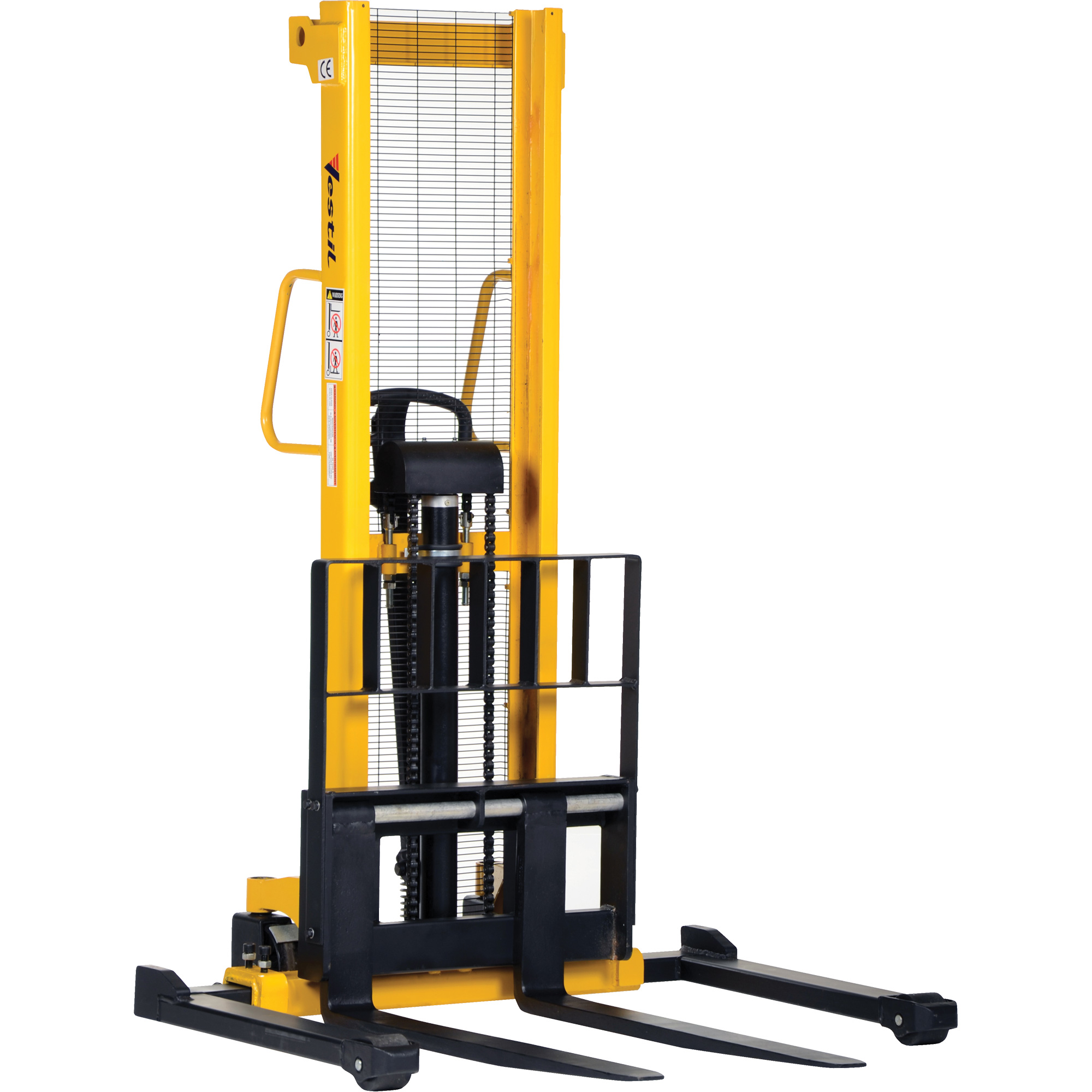 Gerbeur hydraulique manuel, Fonctionnement Pompe manuelle, Capacité 2000 lb, Levée max 35"
