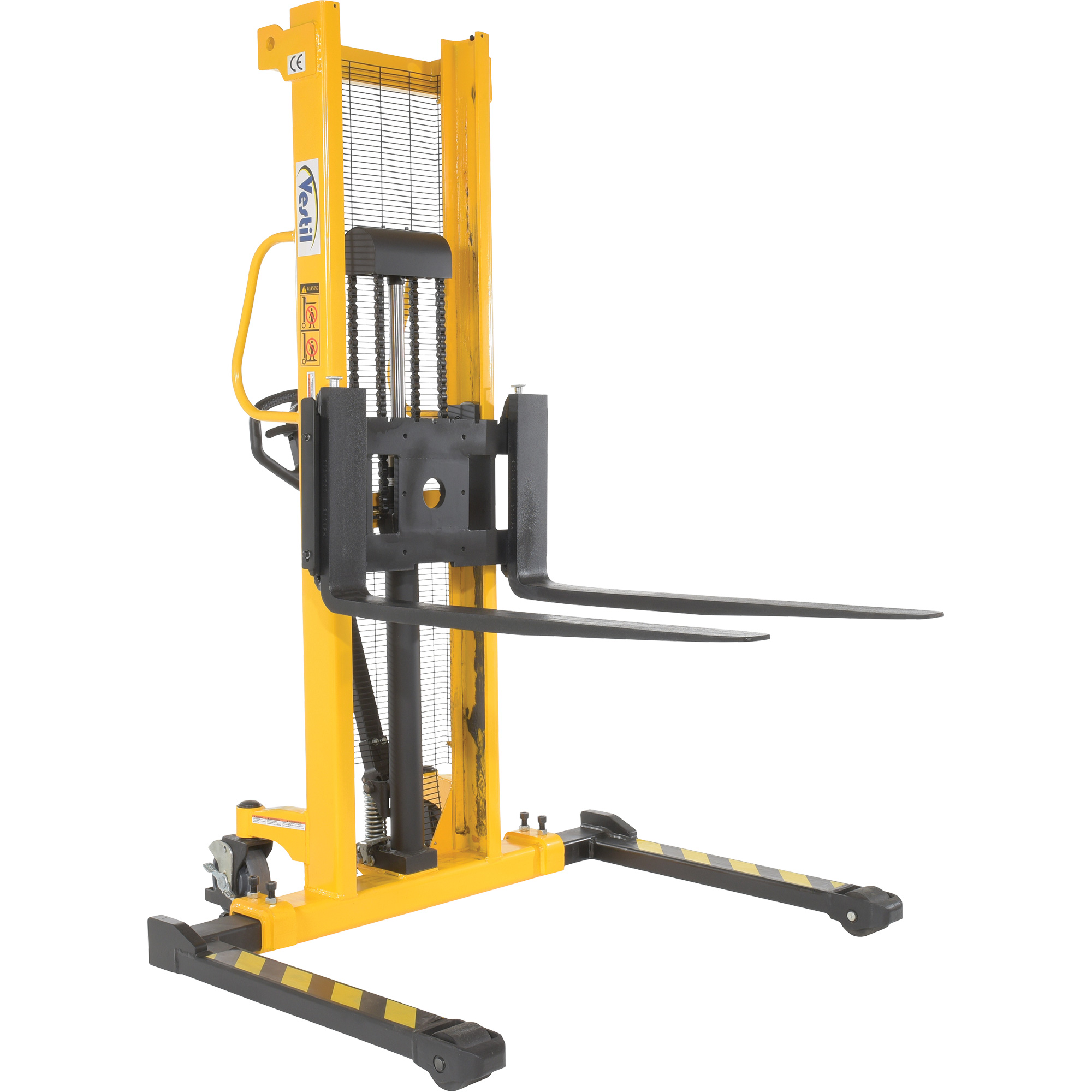 Gerbeur hydraulique manuel, Fonctionnement Pompe manuelle, Capacité 2000 lb, Levée max 63"