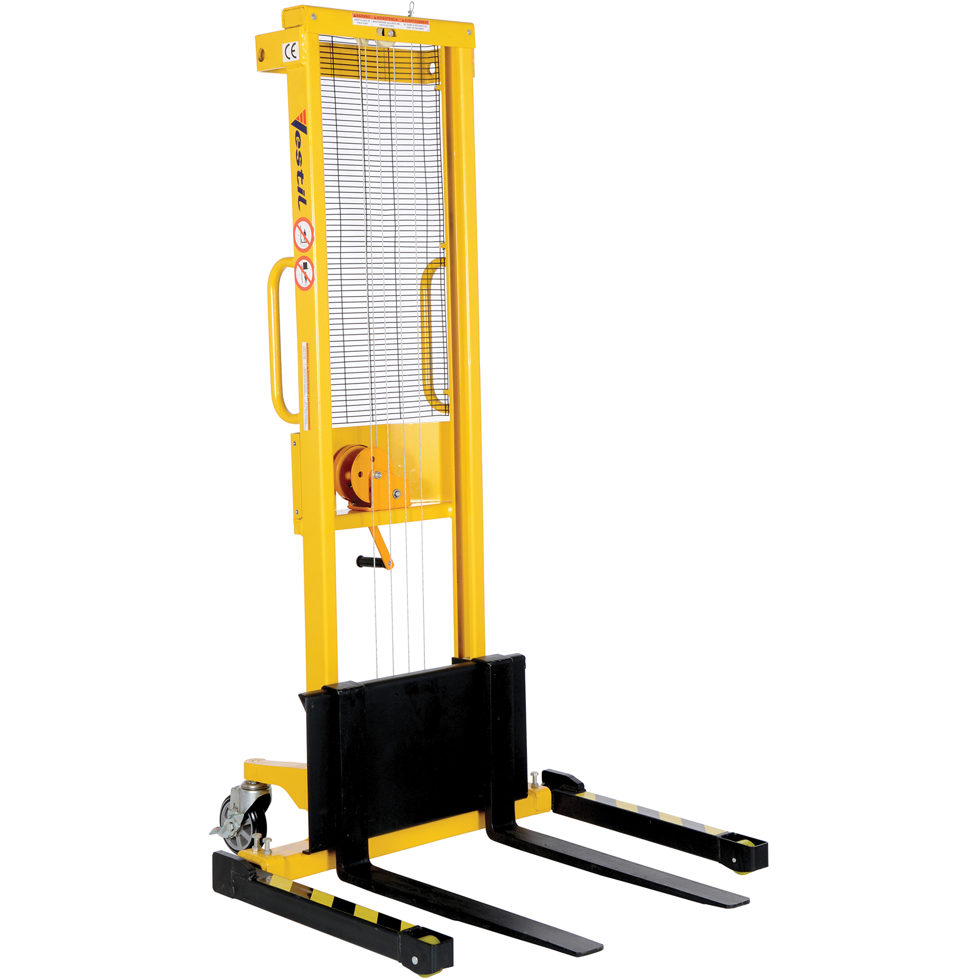 Gerbeur manuel, Fonctionnement Treuil manuel, Capacité 770 lb, Levée max 60"