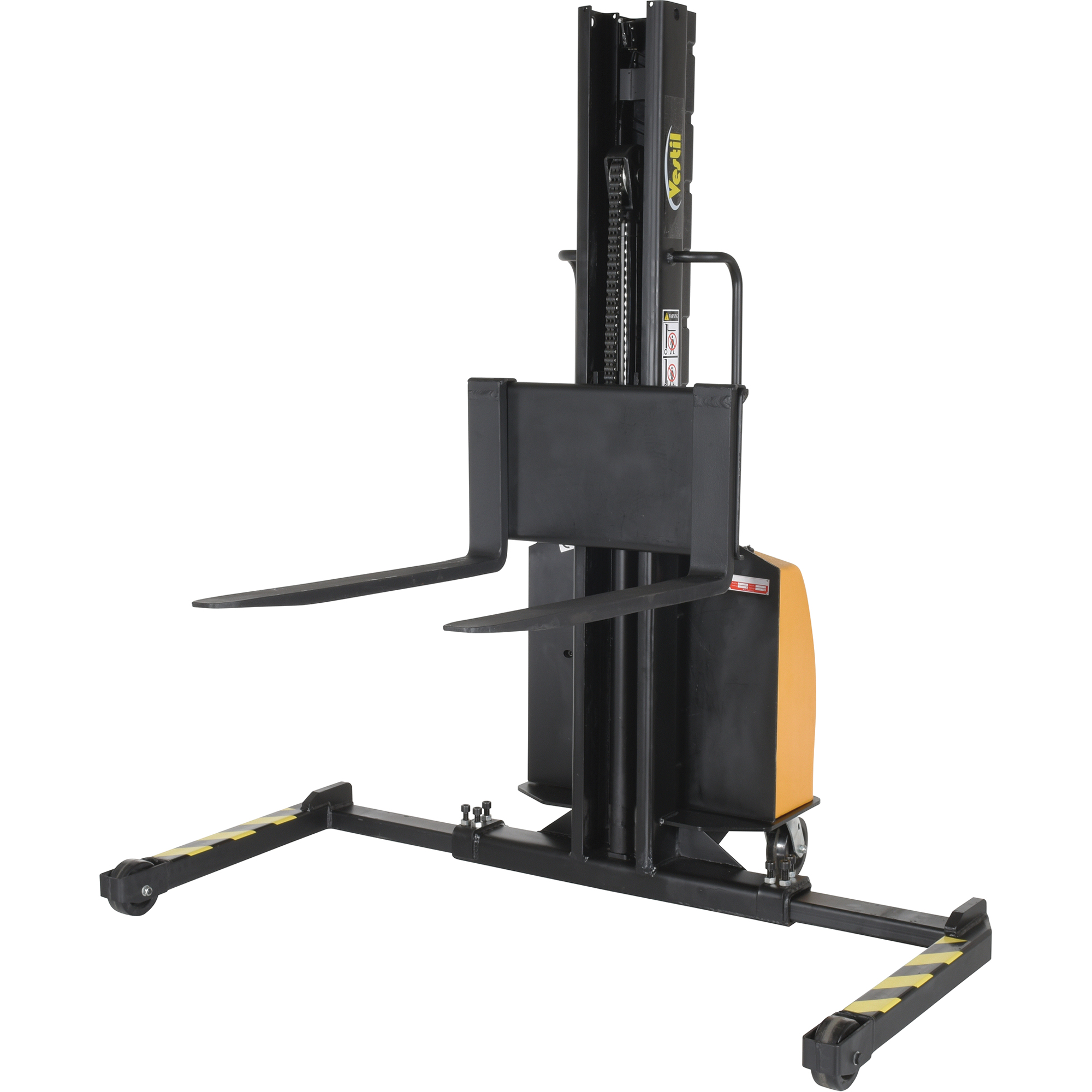 Gerbeur motorisé avec mât étroit, Fonctionnement Électrique, Capacité 1500 lb, Levée max 63"