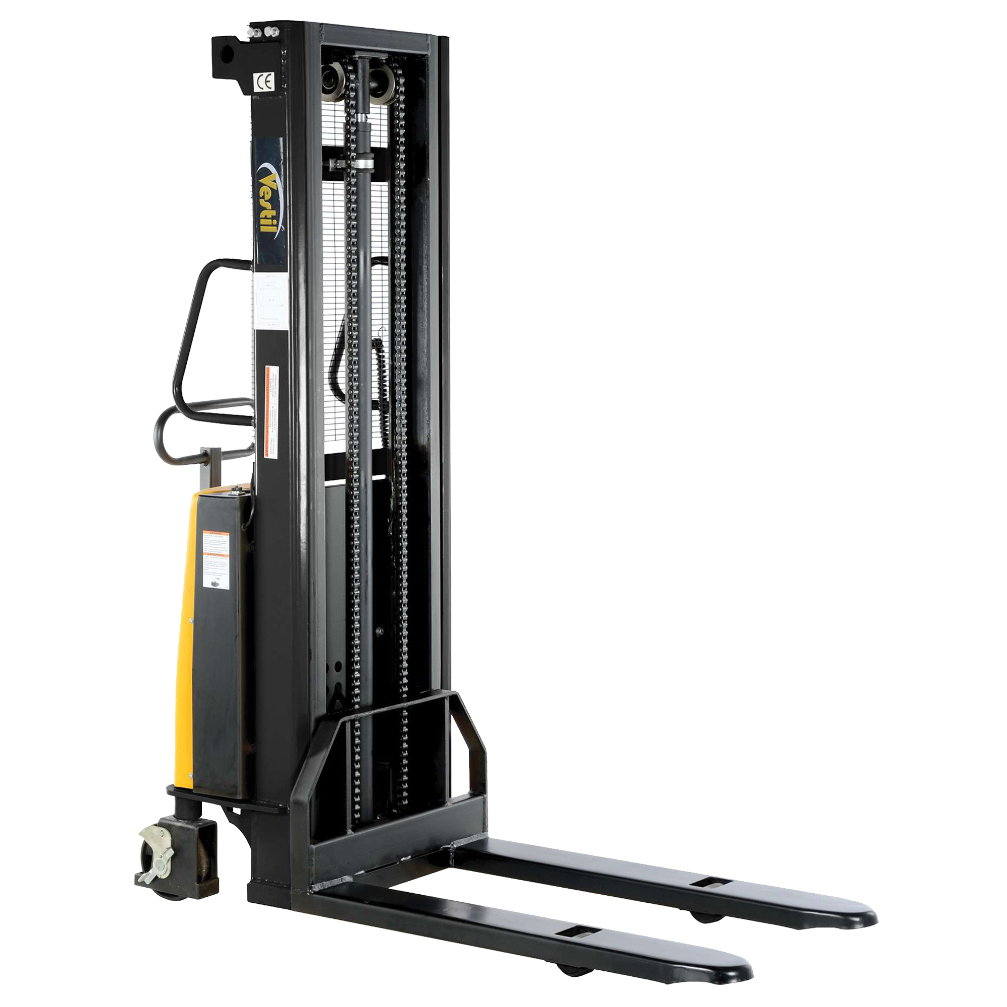 Gerbeur pour chariot élévateur, Fonctionnement Électrique, Capacité 2000 lb, Levée max 118"