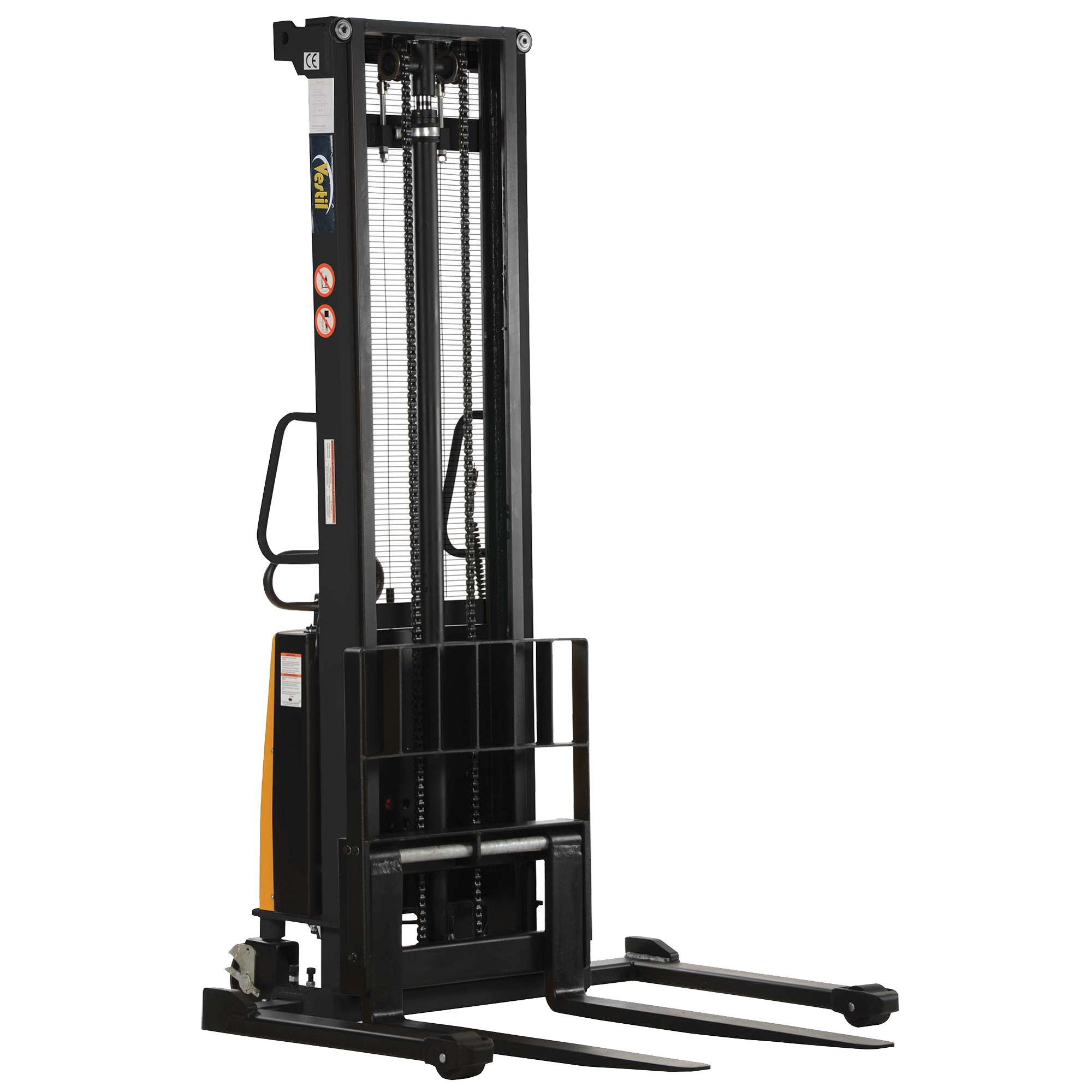 Gerbeur pour chariot élévateur, Fonctionnement Électrique, Capacité 2000 lb, Levée max 150"