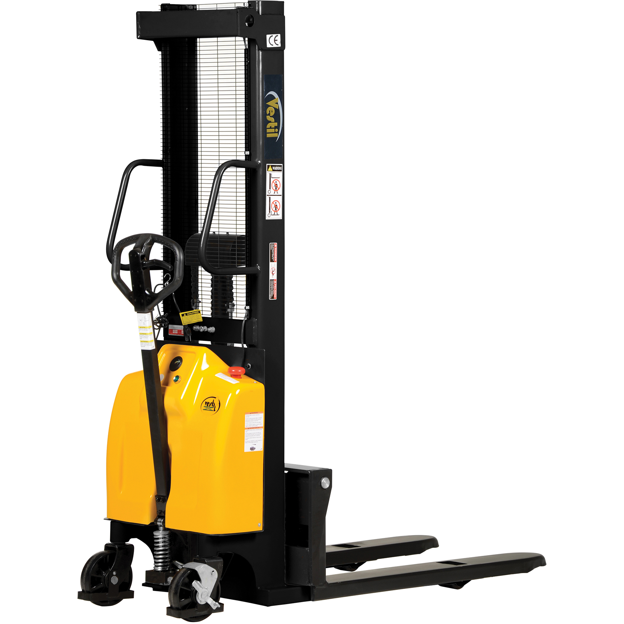 Gerbeur pour chariot élévateur, Fonctionnement Électrique, Capacité 2000 lb, Levée max 63"