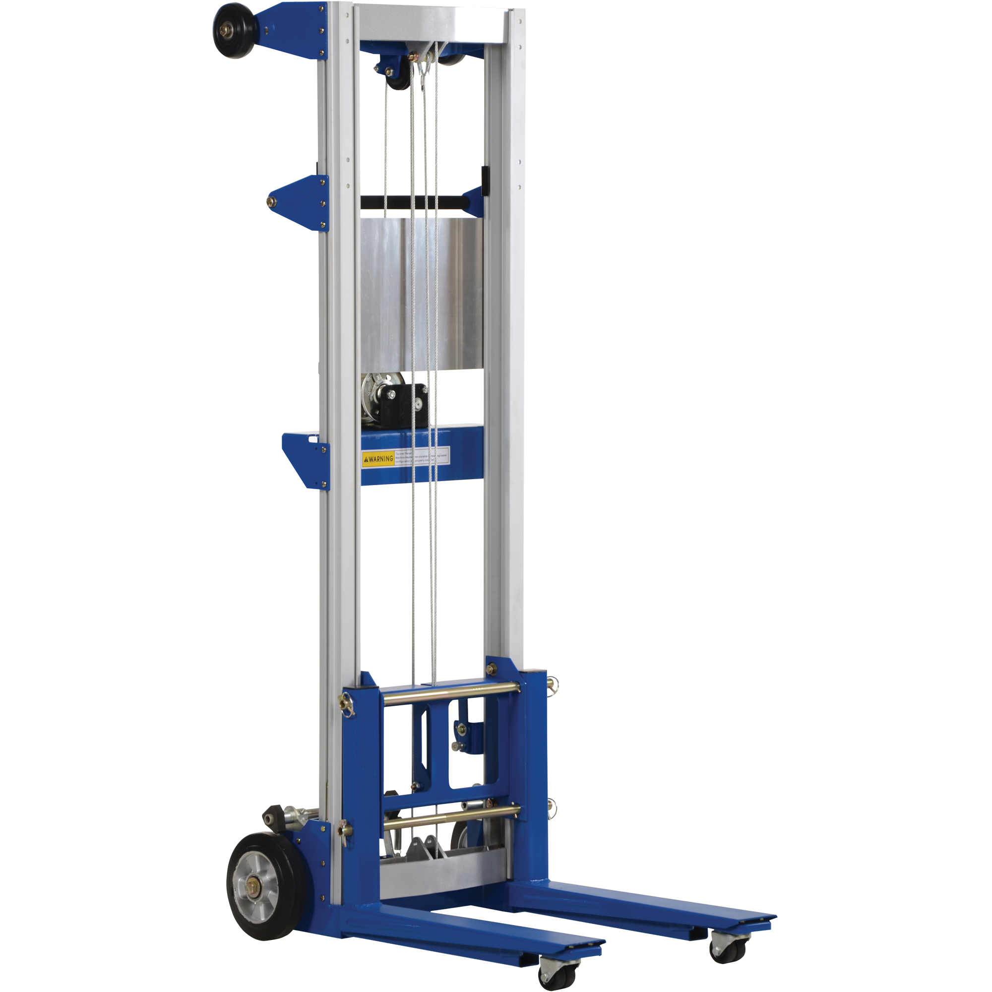 Gerbeur pour chariot élévateur, Fonctionnement Treuil manuel, Capacité 400 lb, Levée max 97"