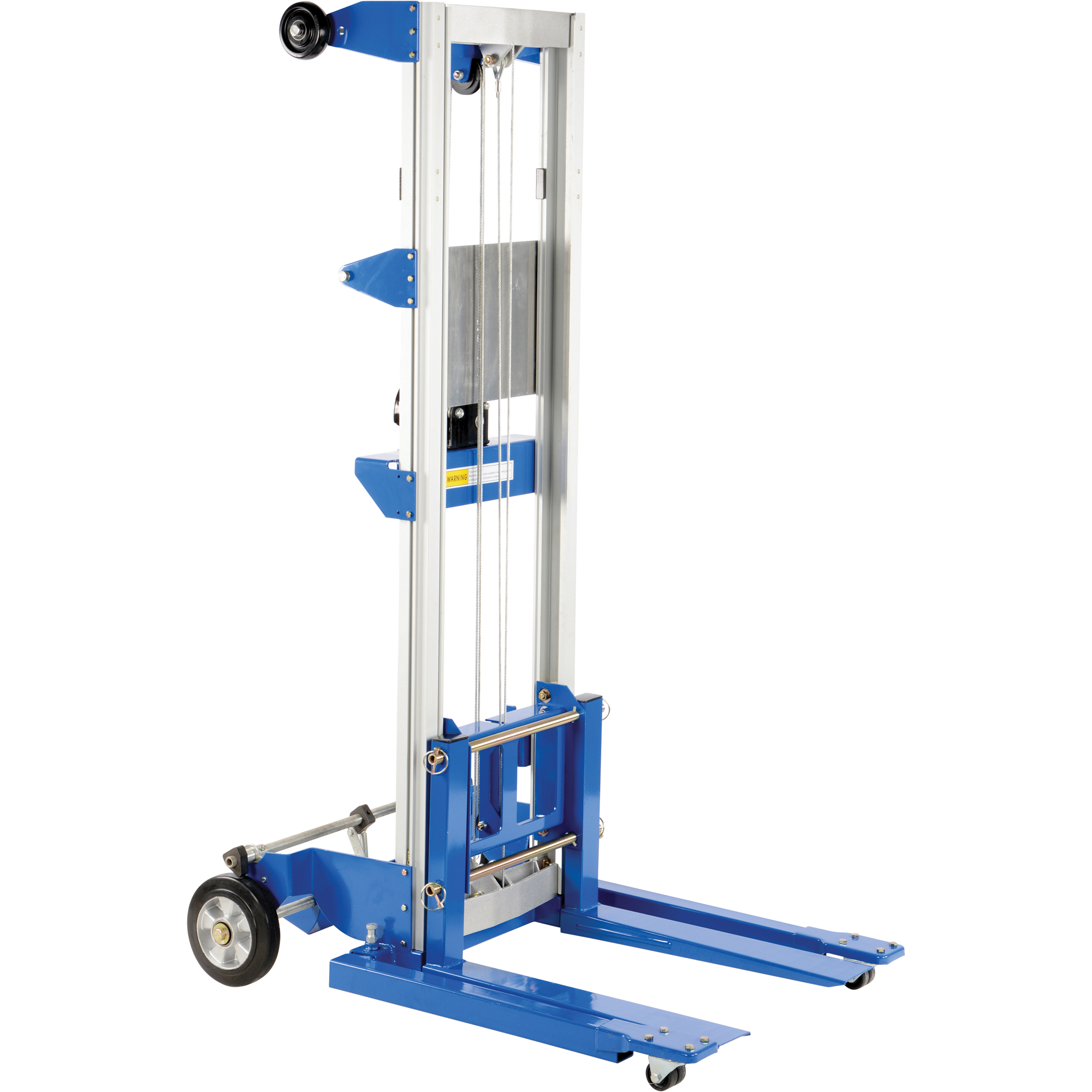 Gerbeur pour chariot élévateur, Fonctionnement Treuil manuel, Capacité 400 lb, Levée max 98"