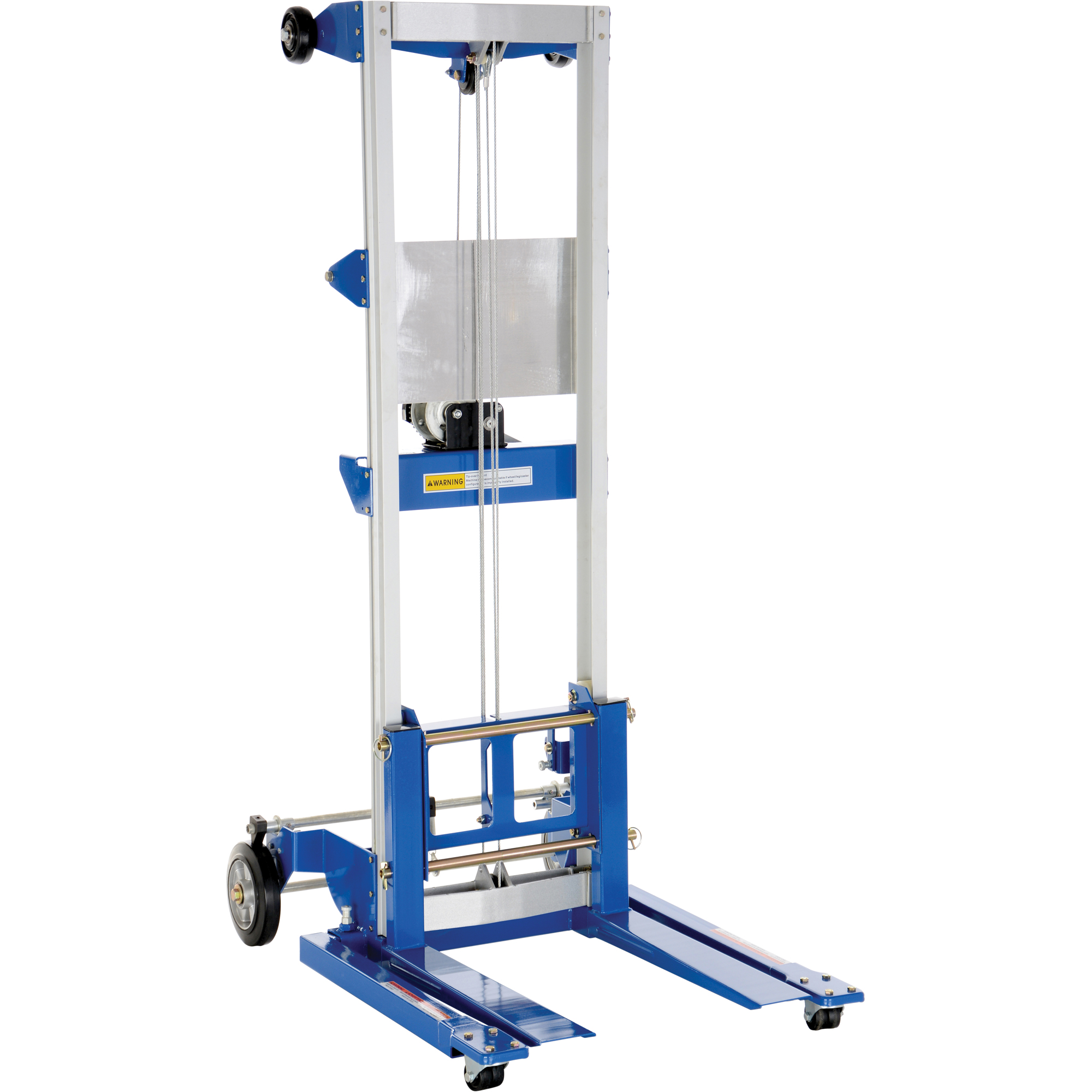 Gerbeur pour chariot élévateur, Fonctionnement Treuil manuel, Capacité 500 lb, Levée max 47"