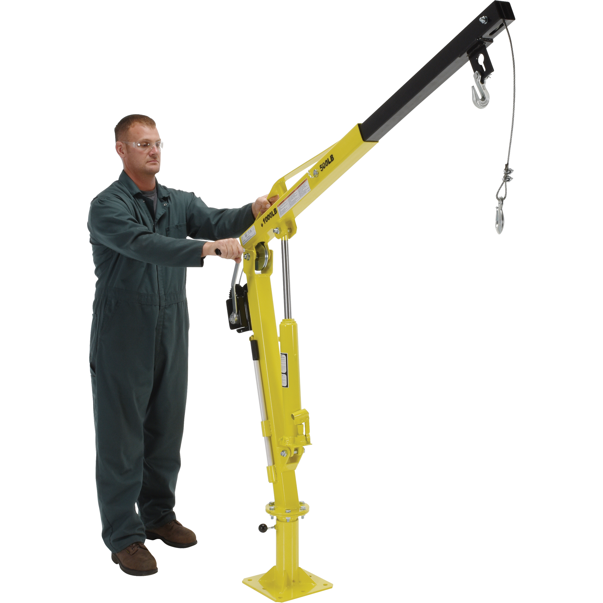 Grue à flèche pour camion actionnée par treuil, Capacité de 500 lb (0,25 tonne), Limite de 102' – Image 3