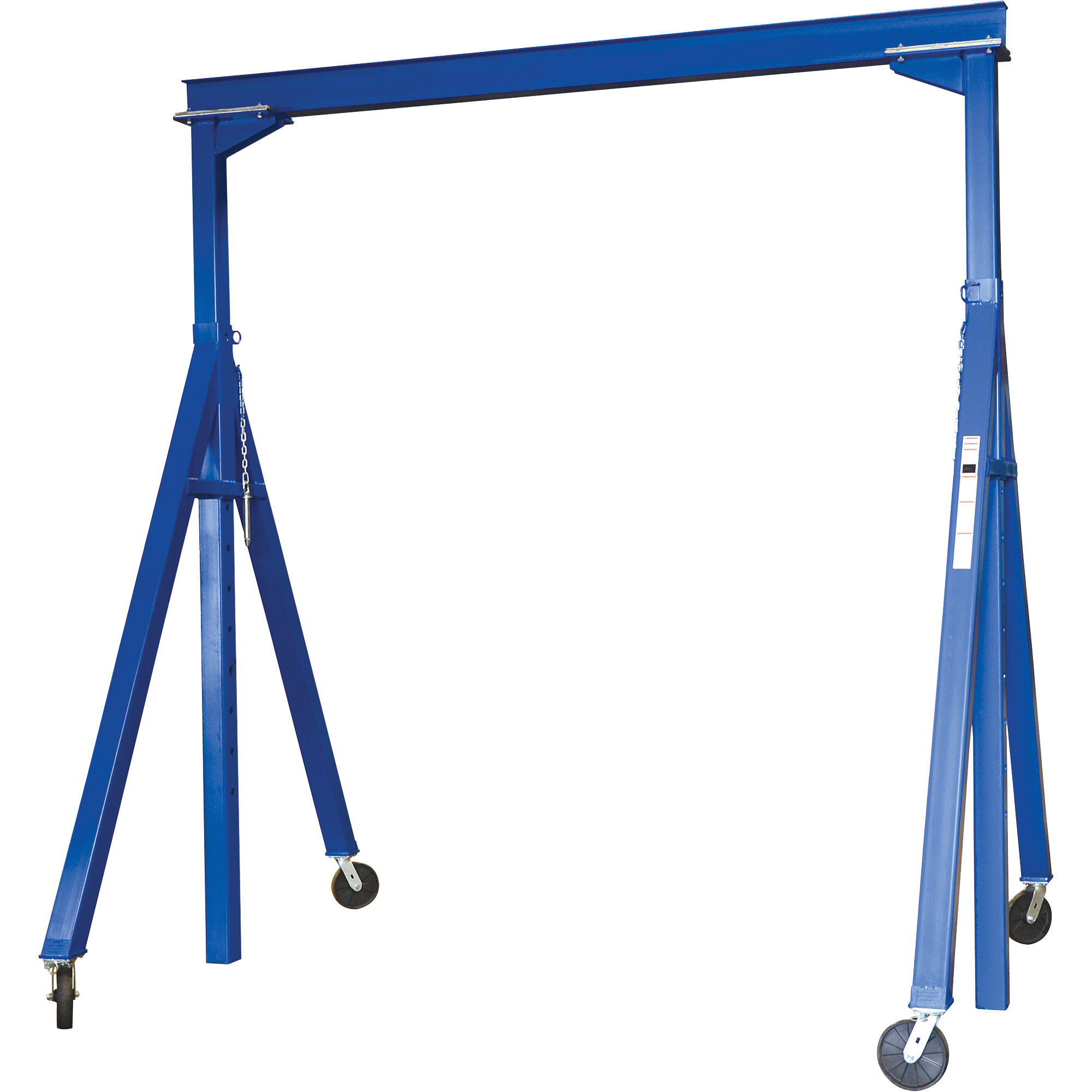 Grue-portique ajustable en acier, 10' lo, Capacité 2000 lb (1 tonne)