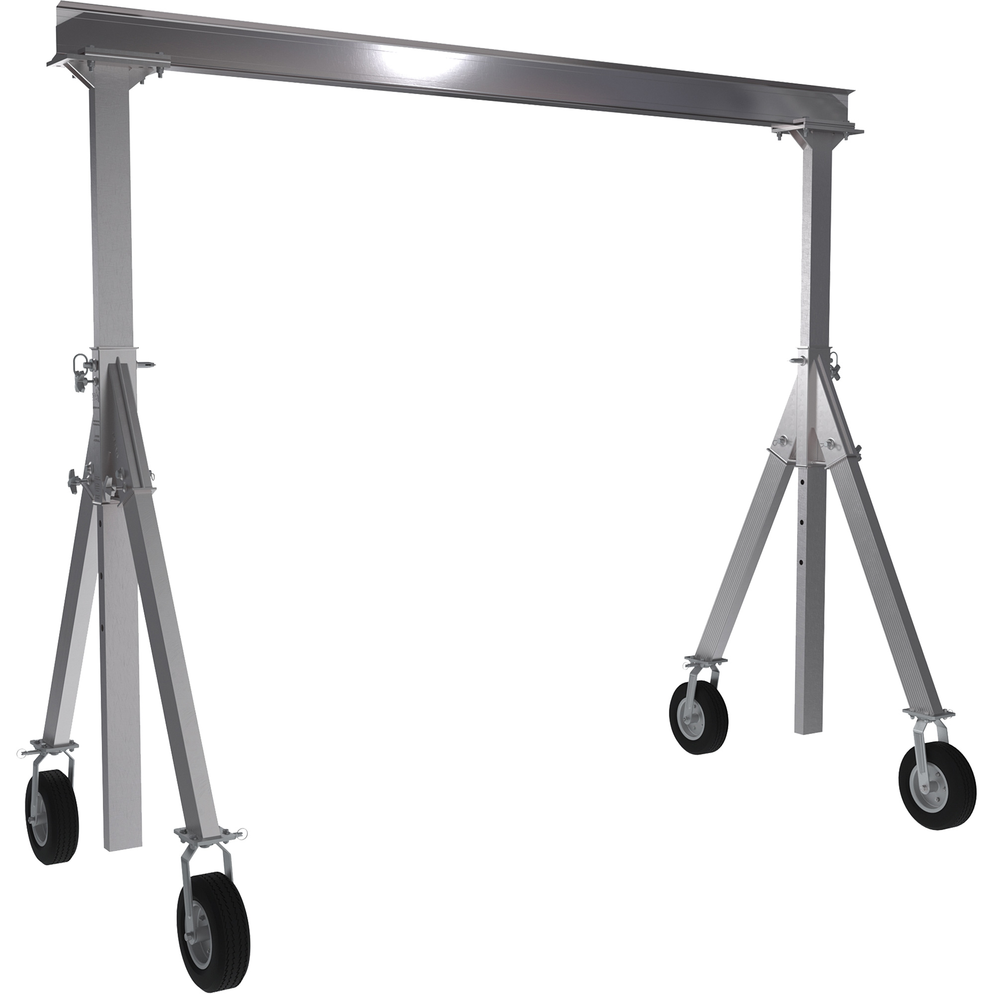 Grue-portique ajustable en aluminium, 10' lo, Capacité 1500 lb (0,75 tonne)