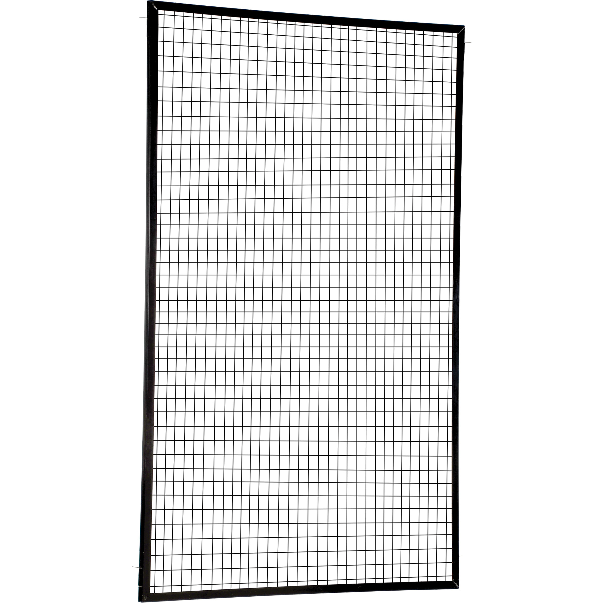 Panneau de protection périmétrique ajustable, 8' h x 5' la, Noir