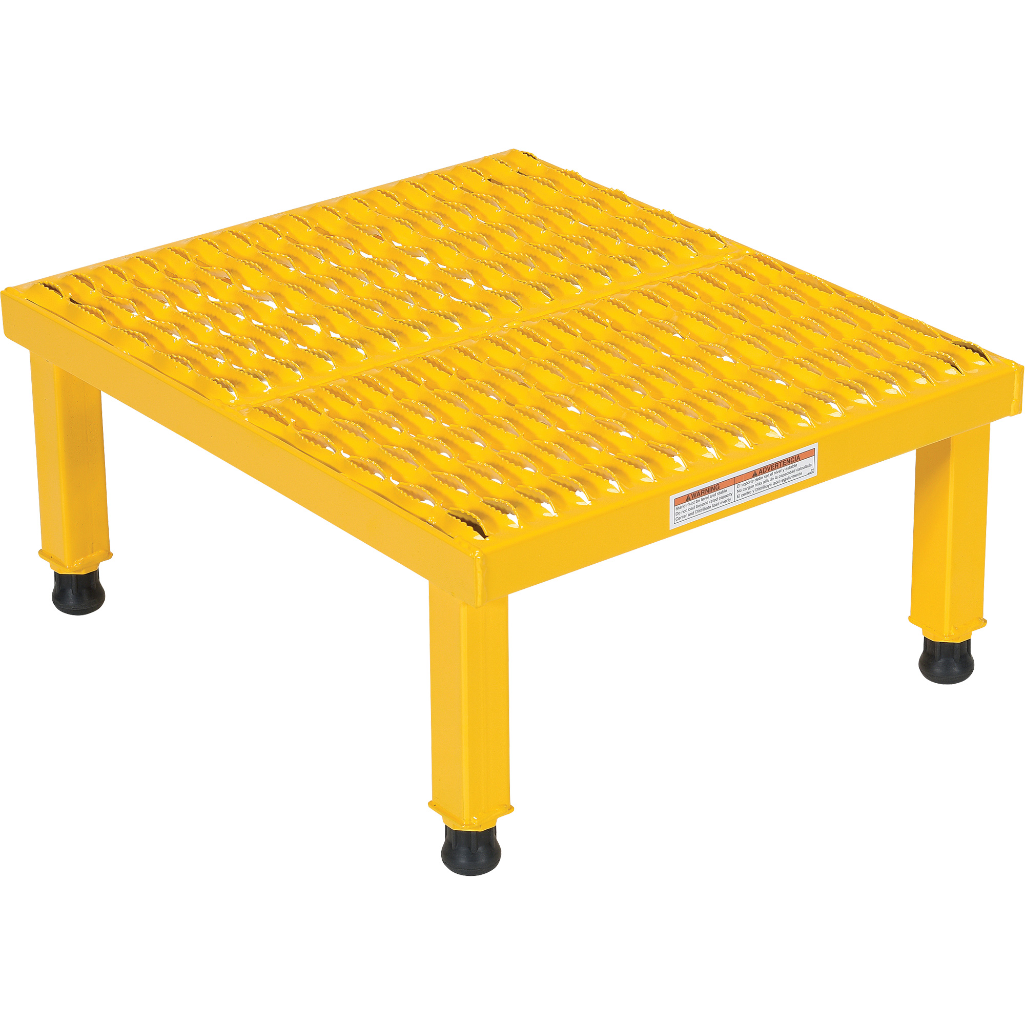 Plate-forme ajustable Step-Mate, 1 marche(s), 23-1/2" la x 19-9/16" lo x 16-1/2" h, Capacité 500 lb