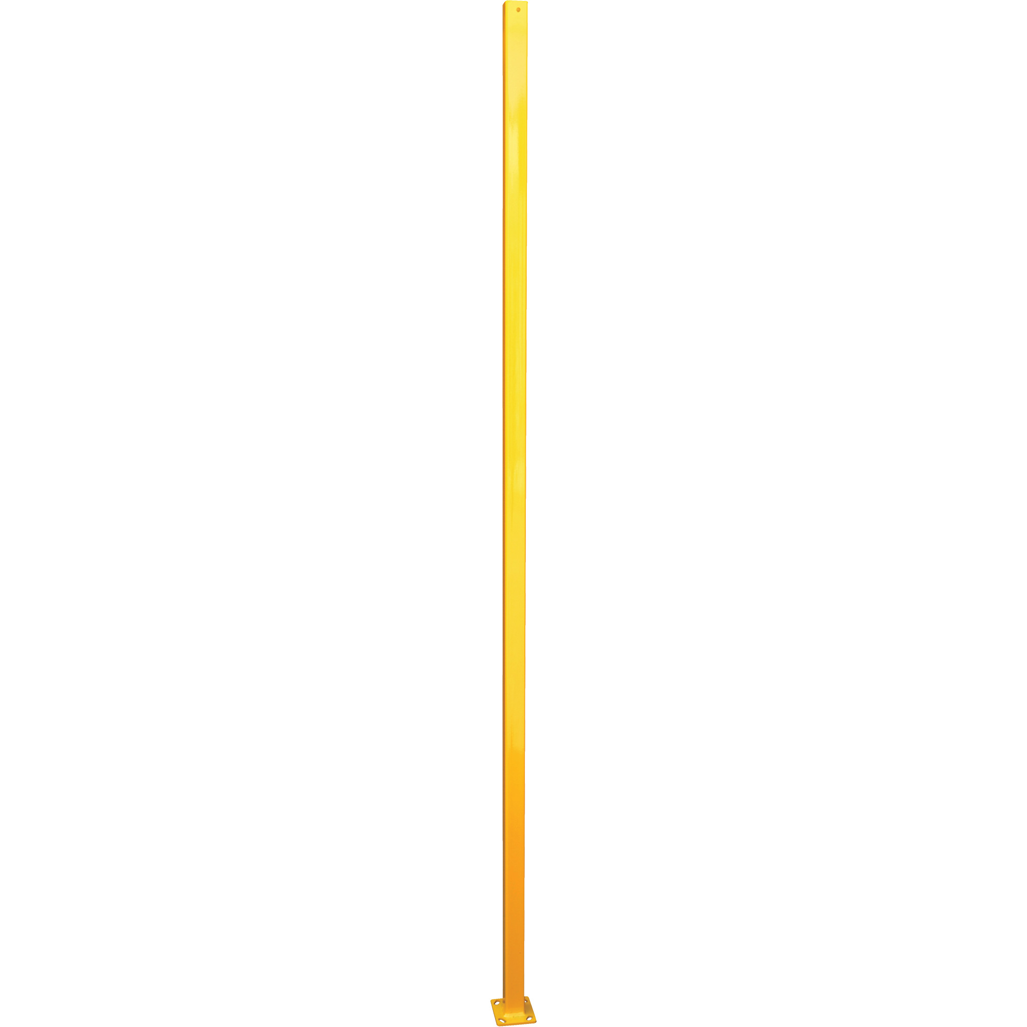Poteau de protection périmétrique ajustable, 4" la x 96" h, Jaune