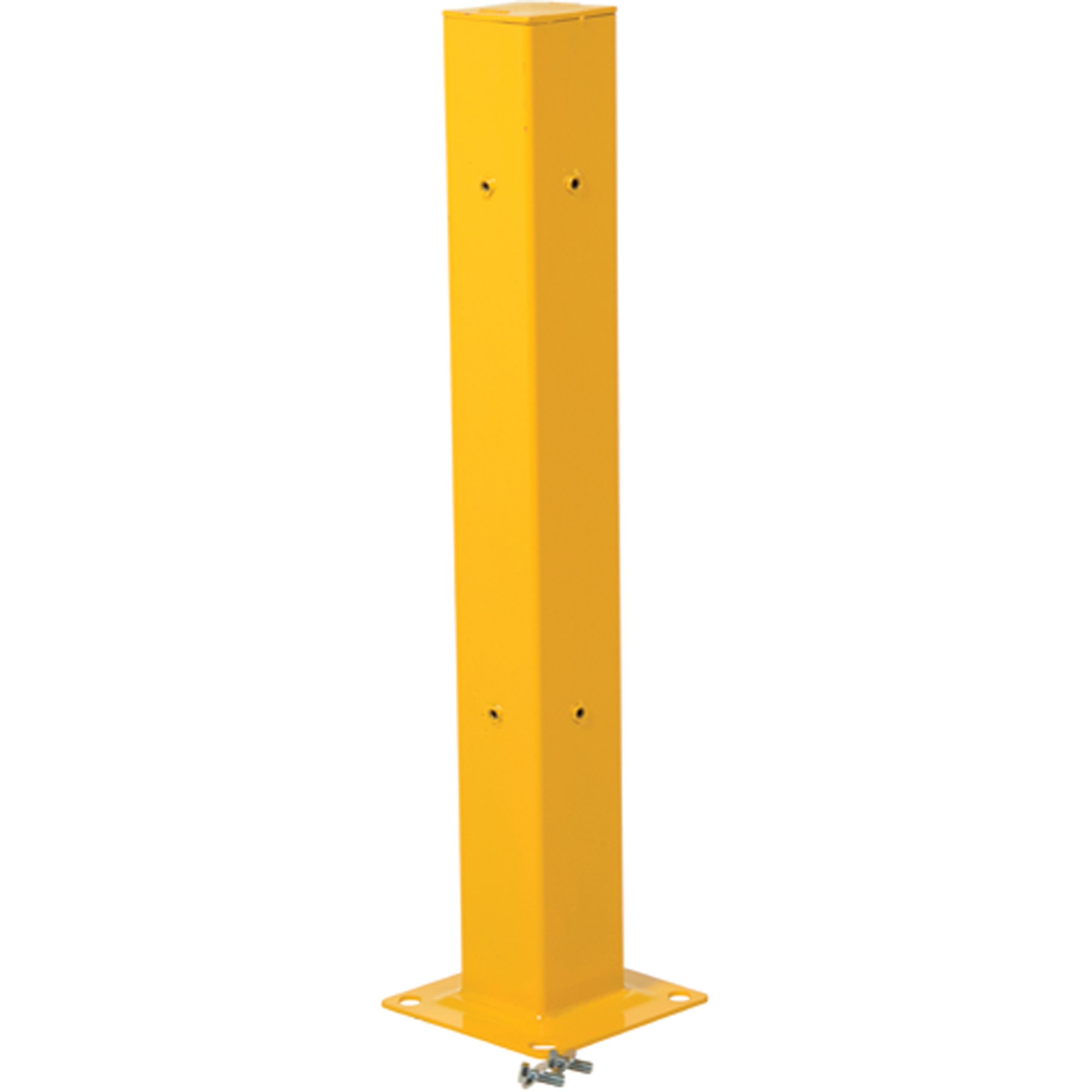 POTEAU TUBULAIRE PR GARDE-FOU, 42"H, 5" la x 42" h, Jaune