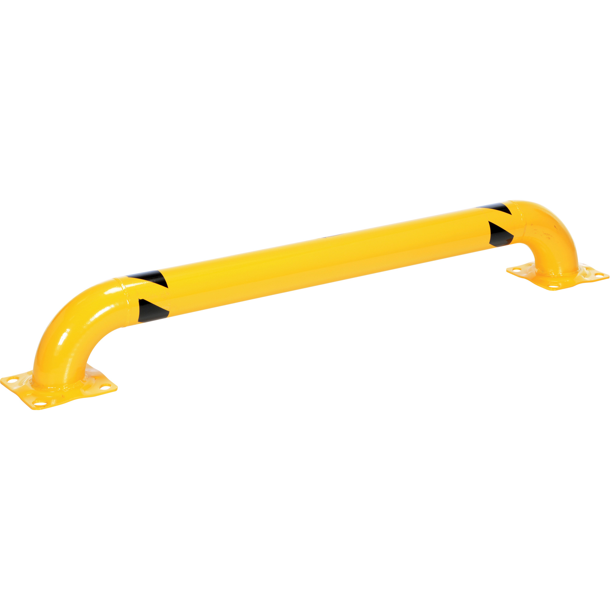 Protecteur de râtelier à profil bas, 5,3' la x 0,74' h, Jaune