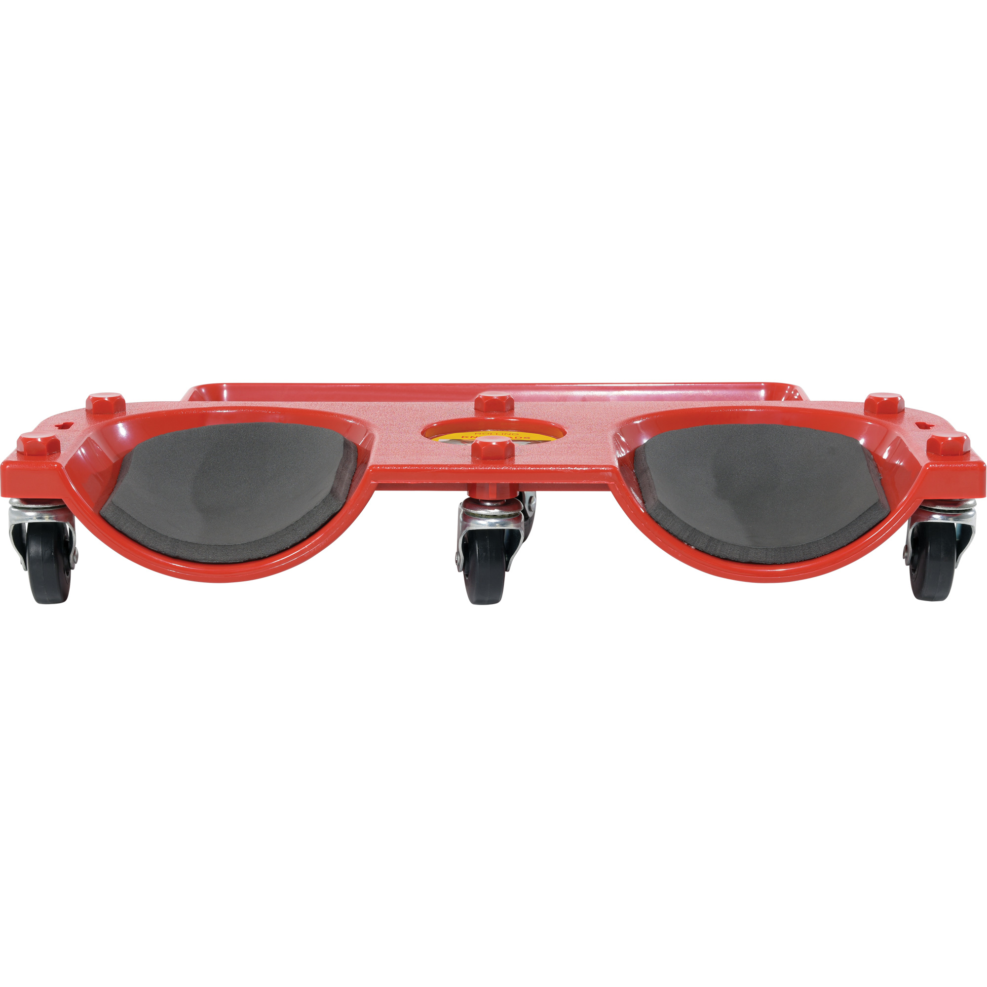 Socle roulant pour les genoux, Plastique, Rouge, Capacité 350 lb – Image 3