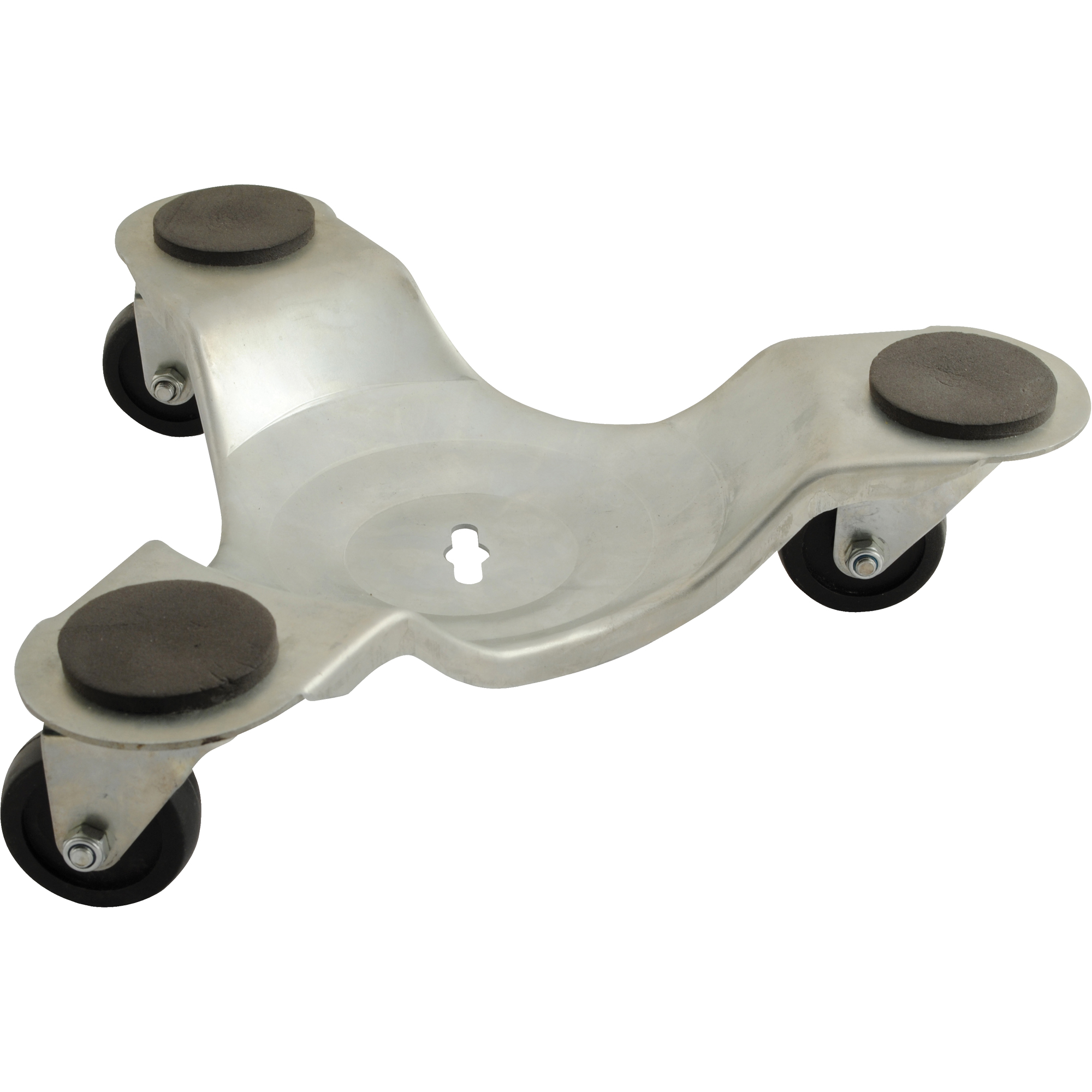 Socle roulant zingué pour les pattes, Capacité de 300 lb, Cadre en Acier, 2,75" h