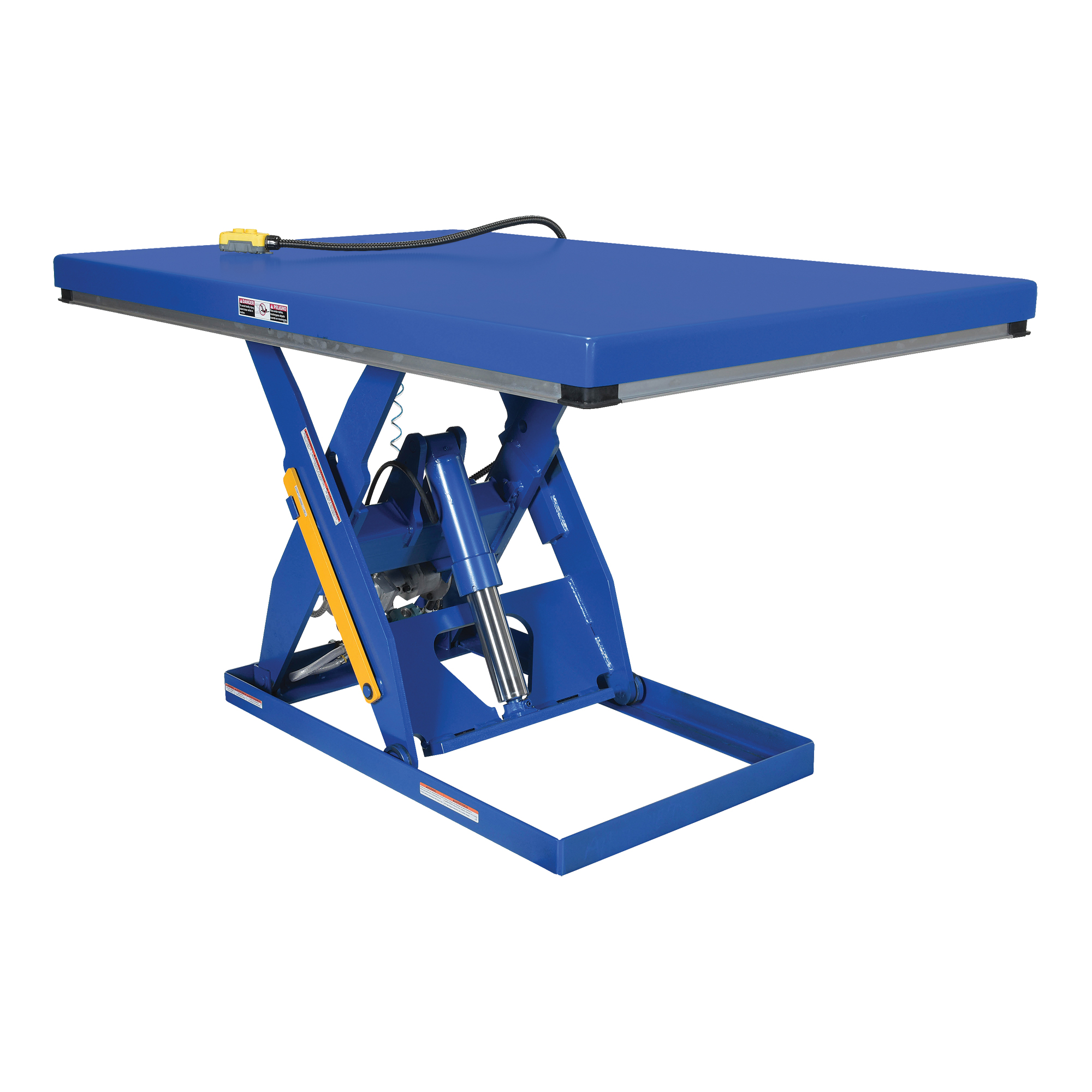 Table élévatrice à ciseaux hydraulique, Acier, 48" lo x 24" la, Cap. 3000 lb