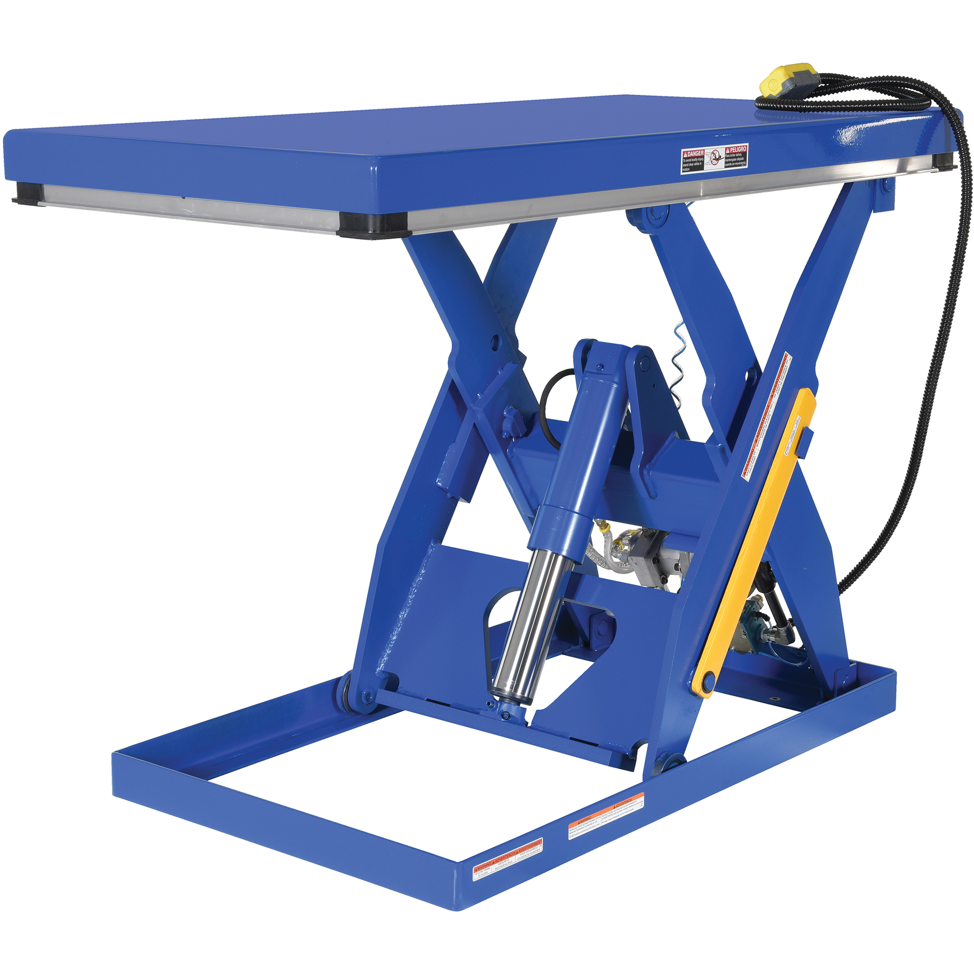 Table élévatrice à ciseaux hydraulique, Acier, 60" lo x 30" la, Cap. 3000 lb