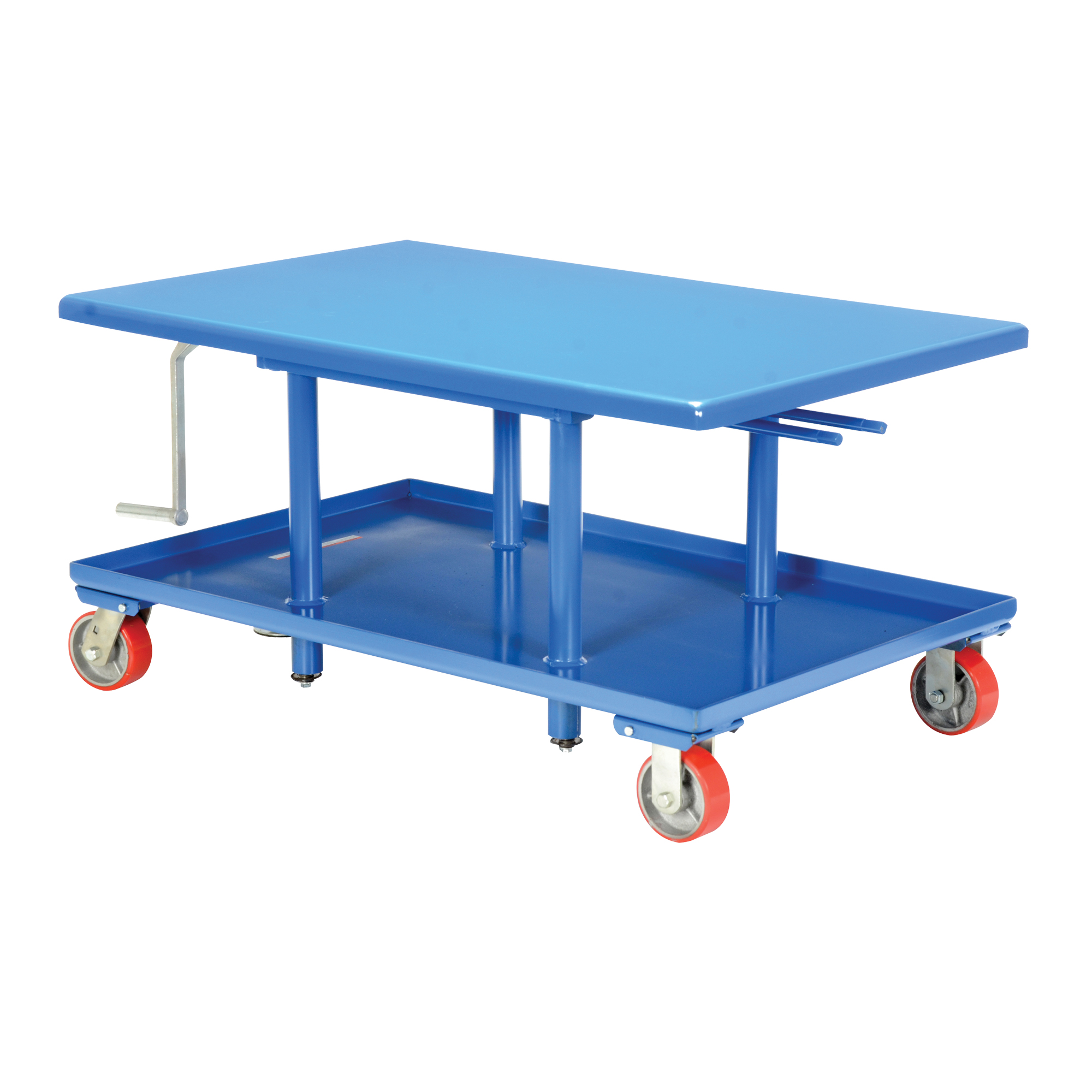 Table élévatrice à montant, 42" lo x 30" la, Acier, Capacité 2000 lb