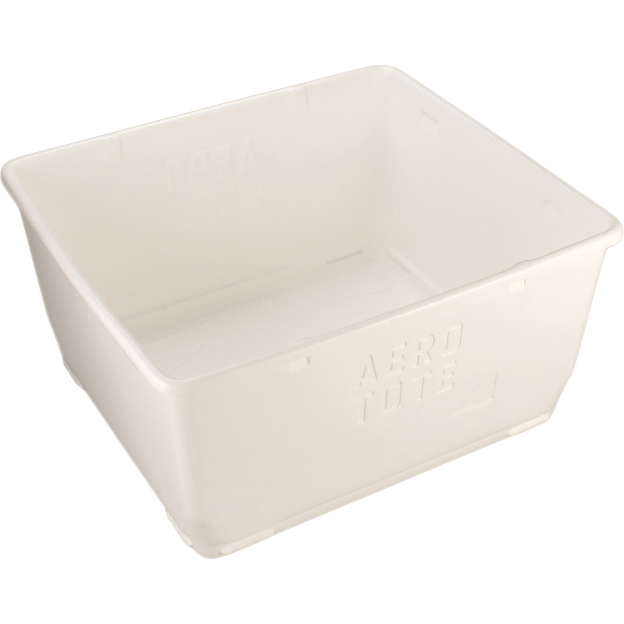 Bac Aero-Tote avec vidange, Plastique, Blanc