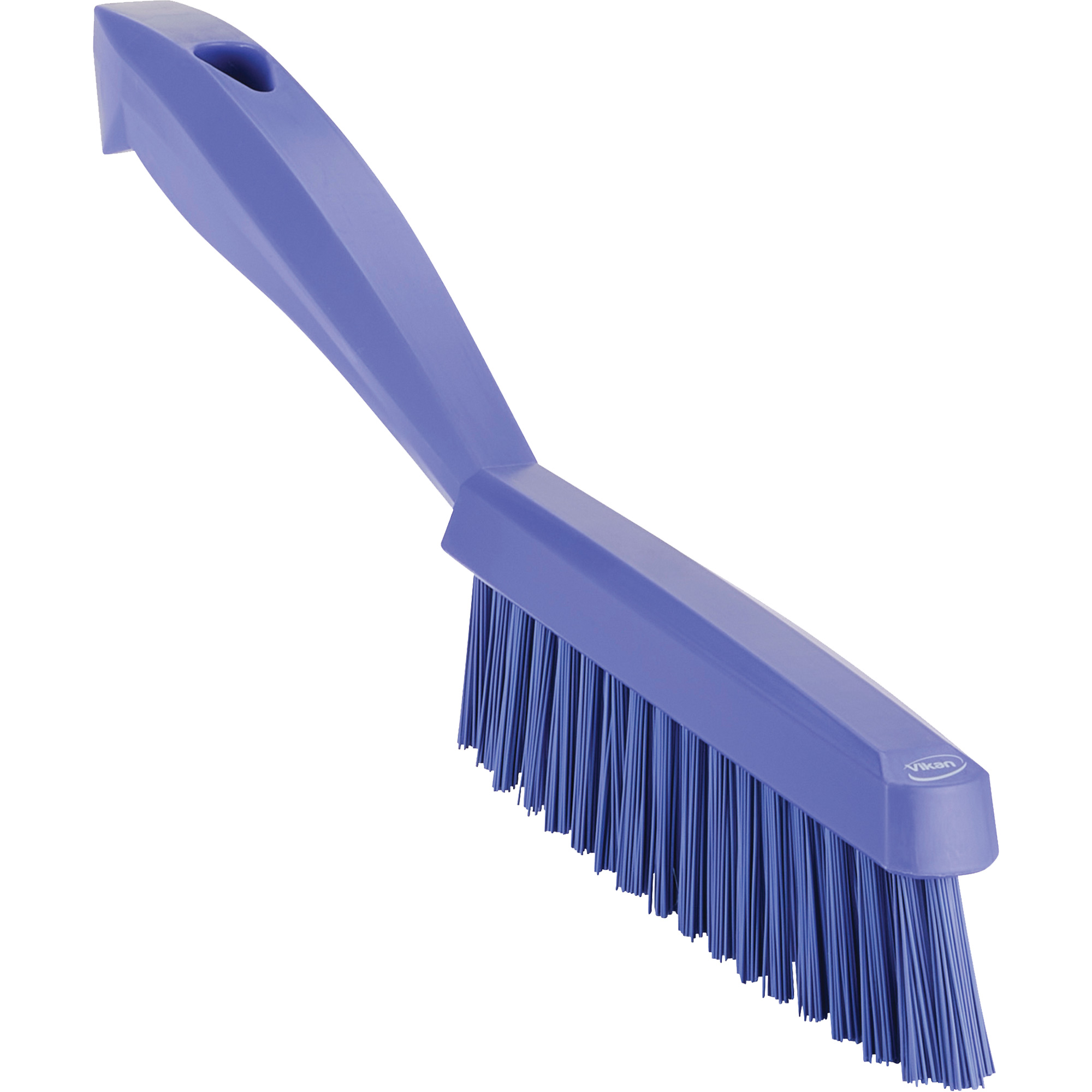 Brosse à main étroite à manche court, Soies Très ferme, Longueur de 11-4/5", Mauve