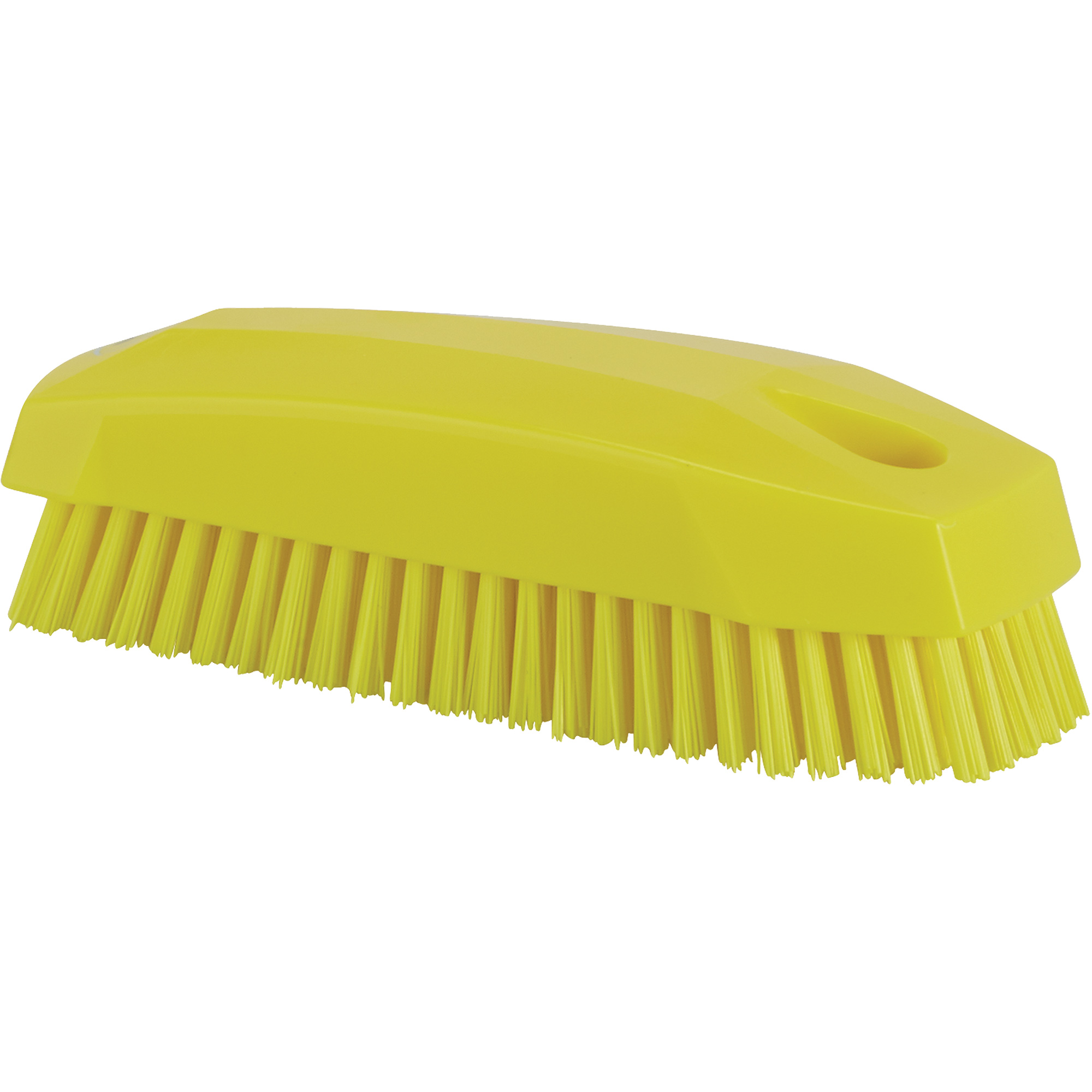 Brosse à main, Soies Ferme, Longueur de 5", Jaune