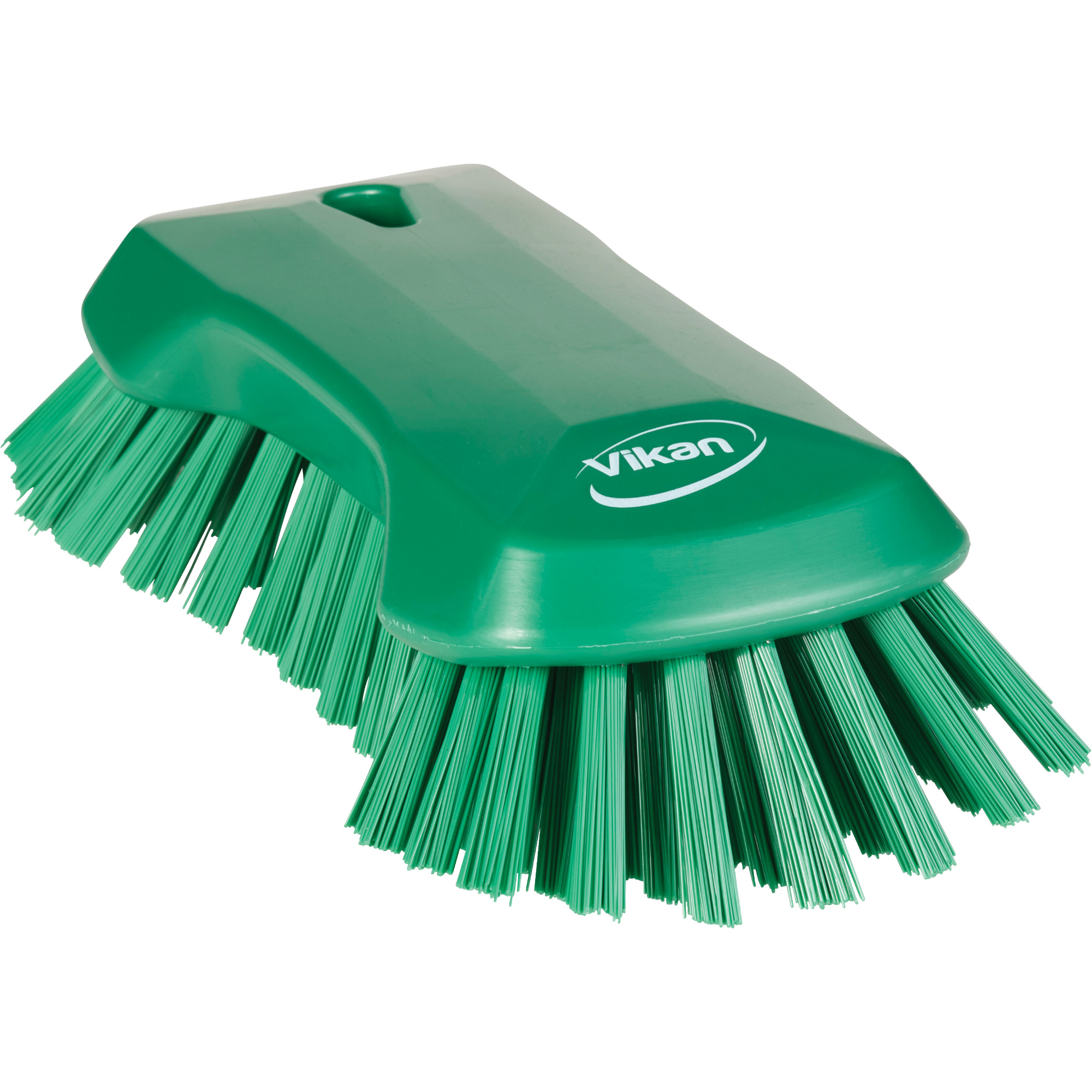 Brosse à main, Soies Très ferme, Longueur de 9-1/10", Vert