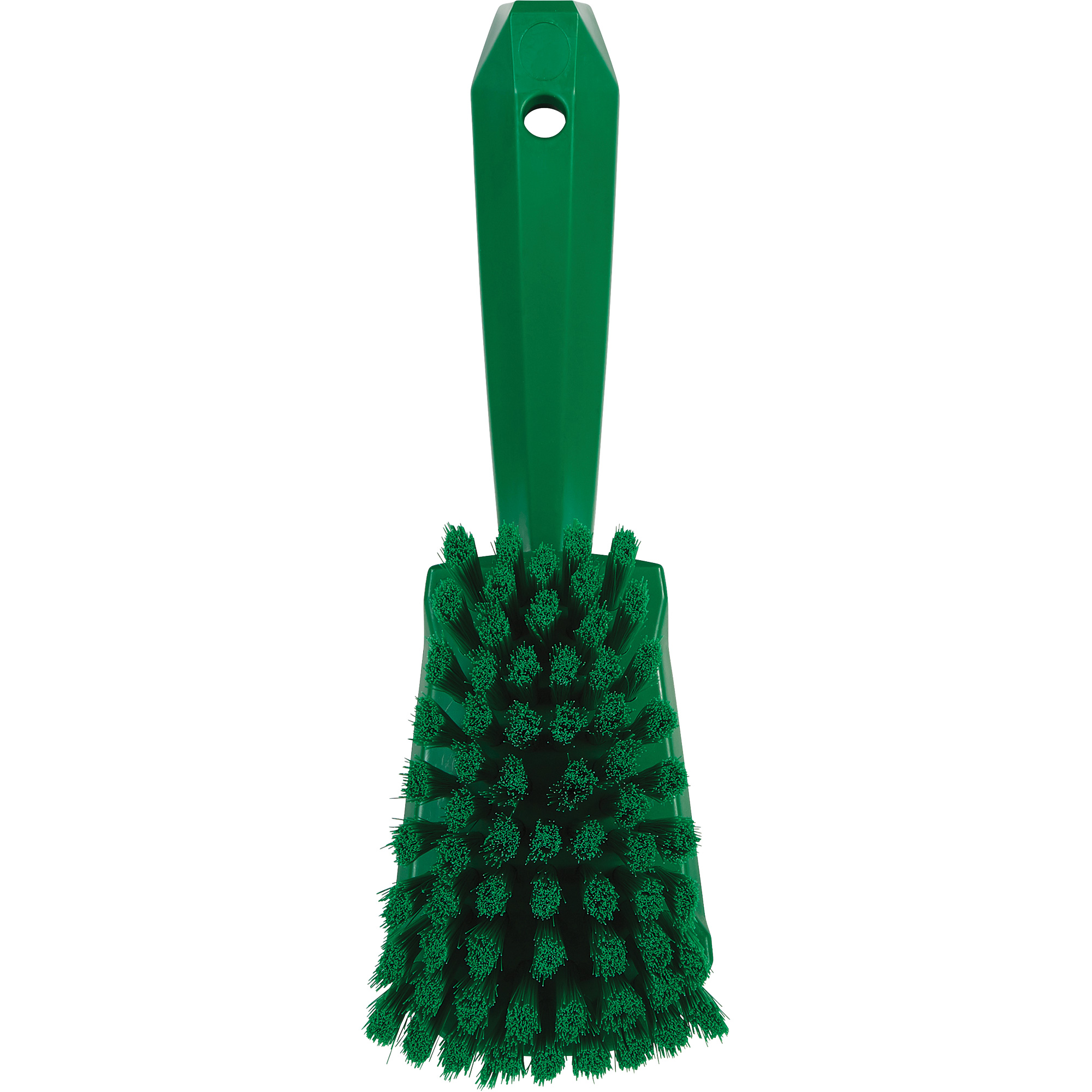 Brosse à récurer avec manche court, Soies Doux, Longueur de 10-1/2", Vert – Image 3