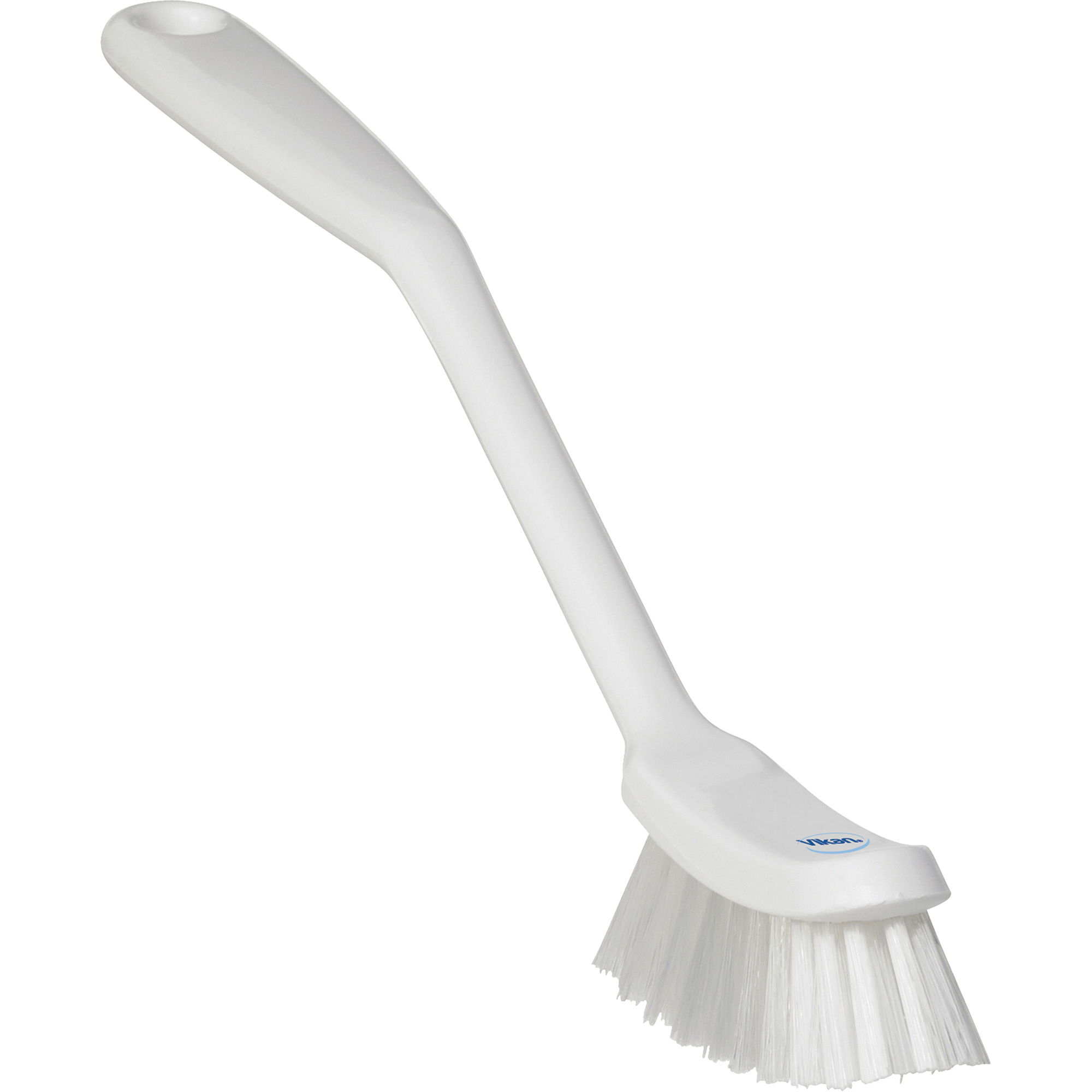 Brosse à vaisselle étroite, Soies Moyen, Longueur de 11", Blanc