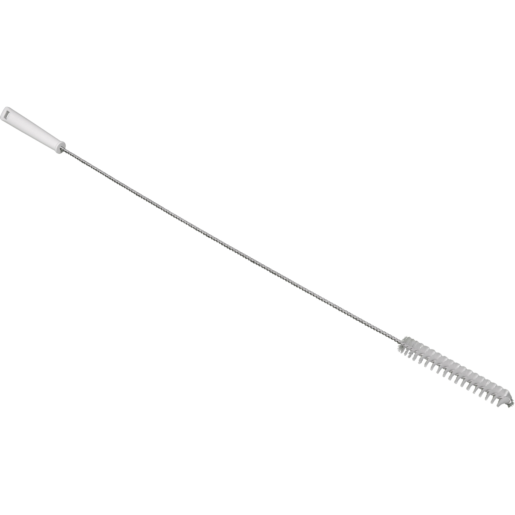 Brosse à valve avec manche flexible de 3', Soies Ferme, Longueur de 36-1/4", Blanc
