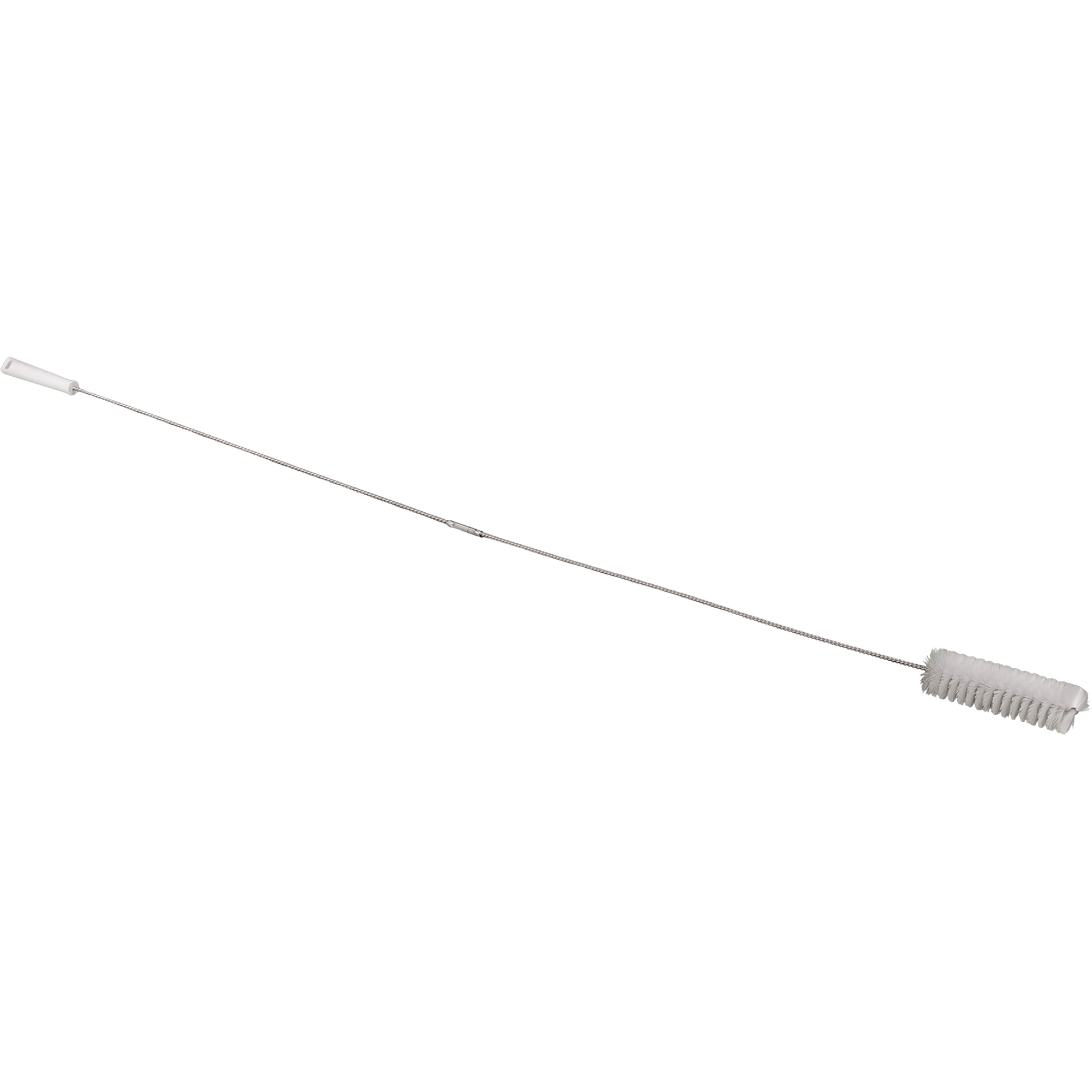 Brosse à valve avec manche flexible de 5', Soies Doux, Longueur de 60", Blanc
