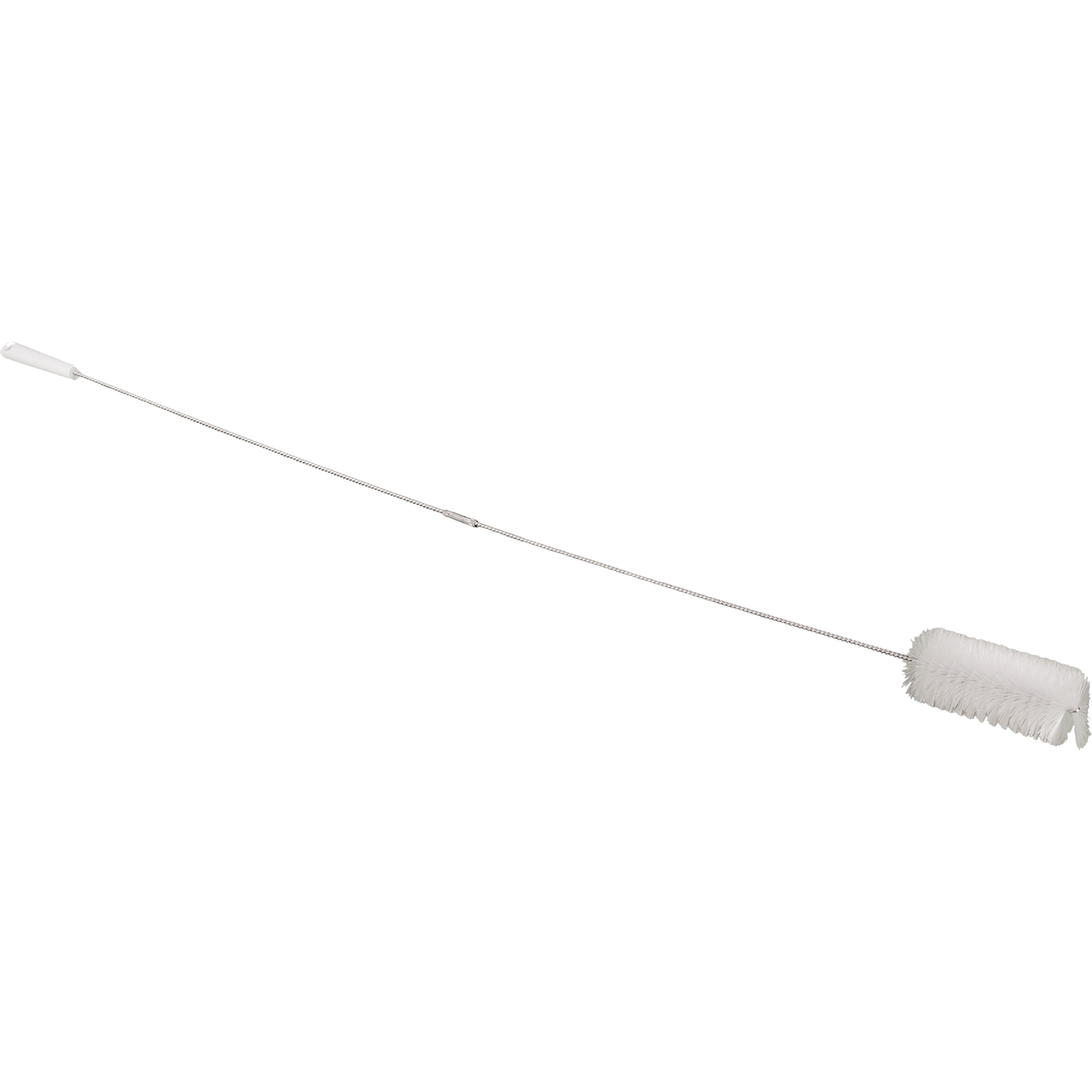 Brosse à valve avec manche flexible de 5', Soies Doux, Longueur de 60", Blanc