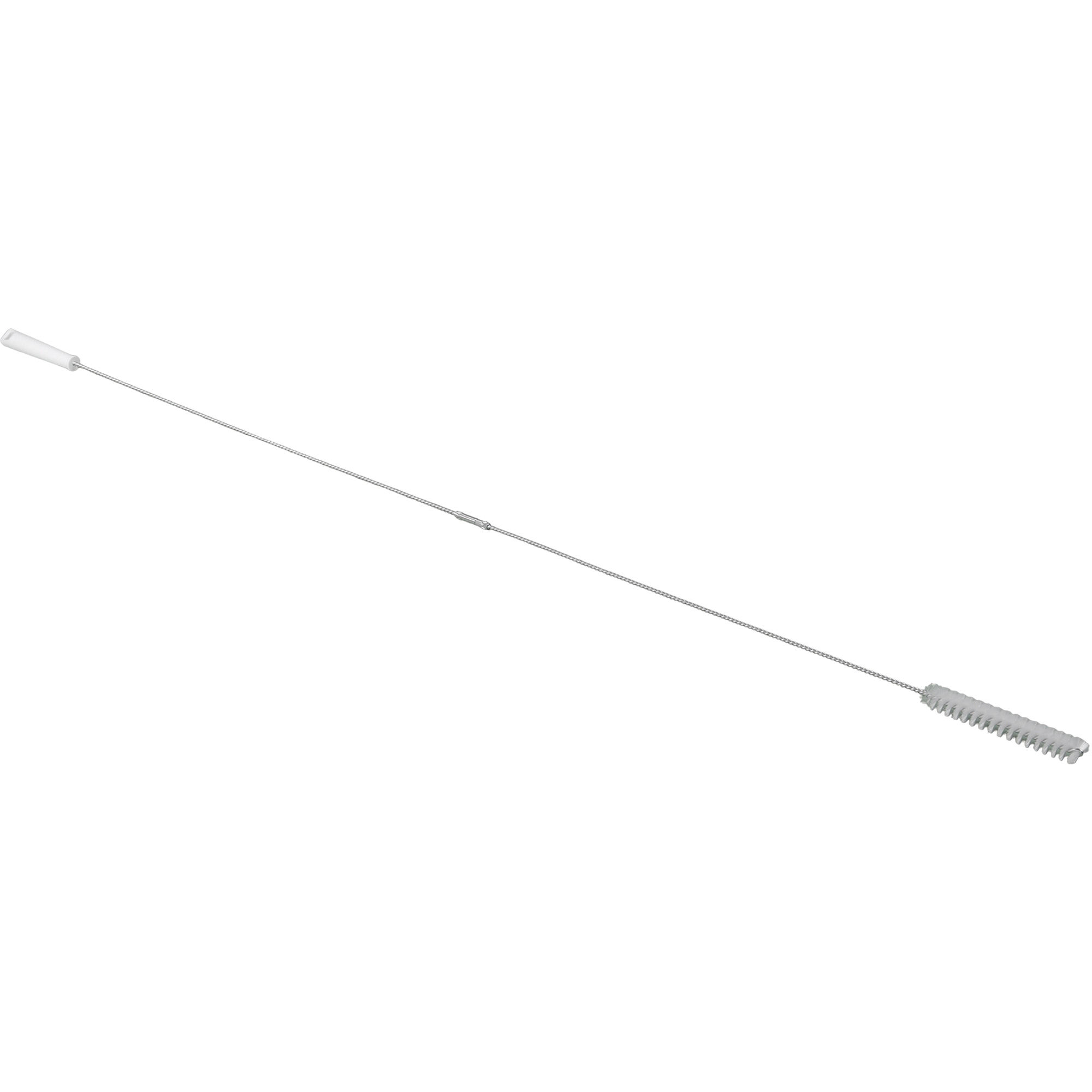 Brosse à valve avec manche flexible de 5', Soies Ferme, Longueur de 60", Blanc