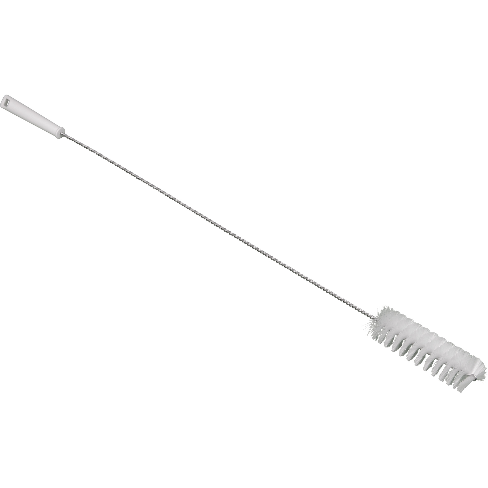 Brosse avec manche flexible, Soies Moyen, Longueur de 36", Blanc
