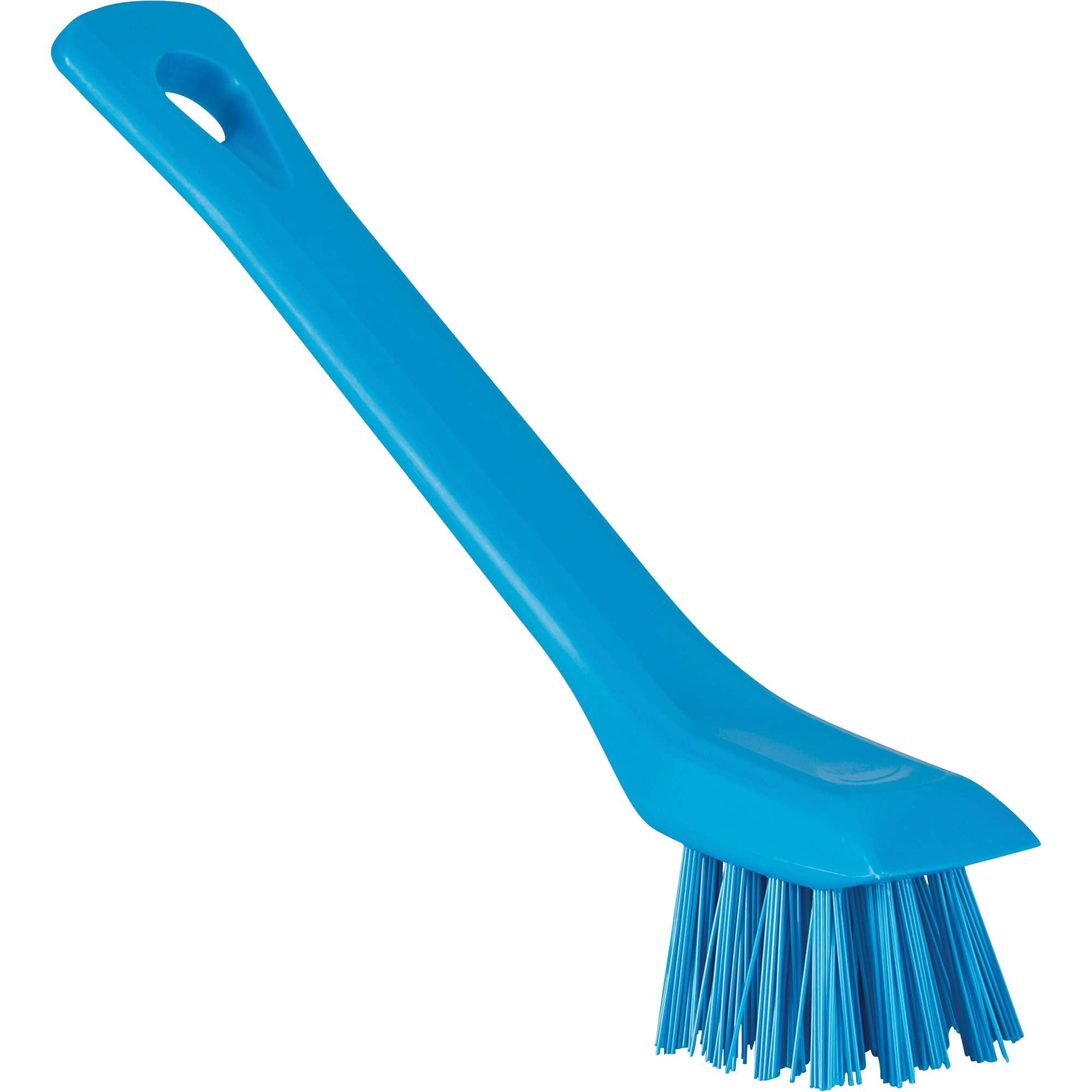 Brosse avec rebord grattoir, Soies Ferme, Longueur de 6", Bleu