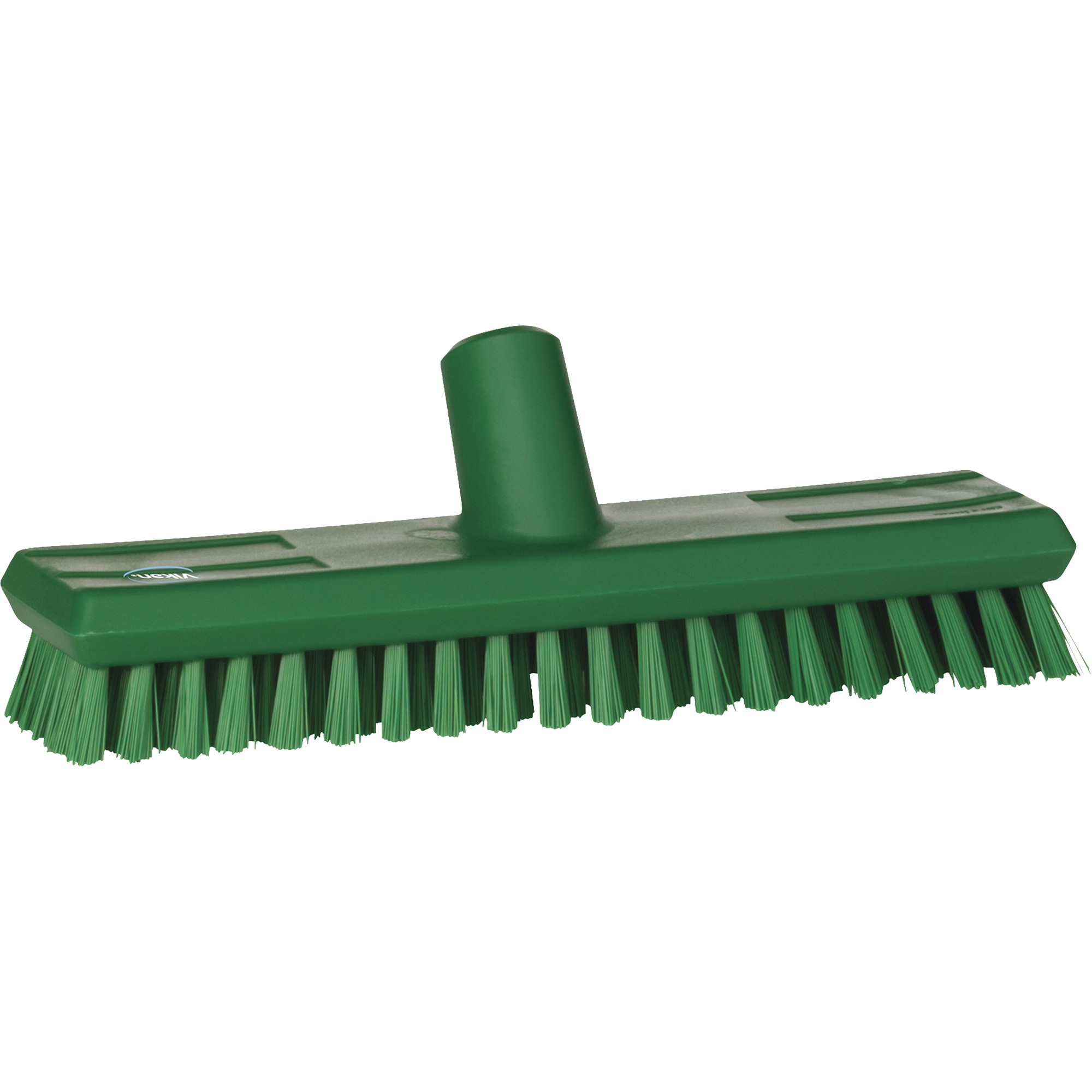 Brosse lave-pont alimentée en eau, Crins Extra-ferme, 10-3/4", Polyester, Vert