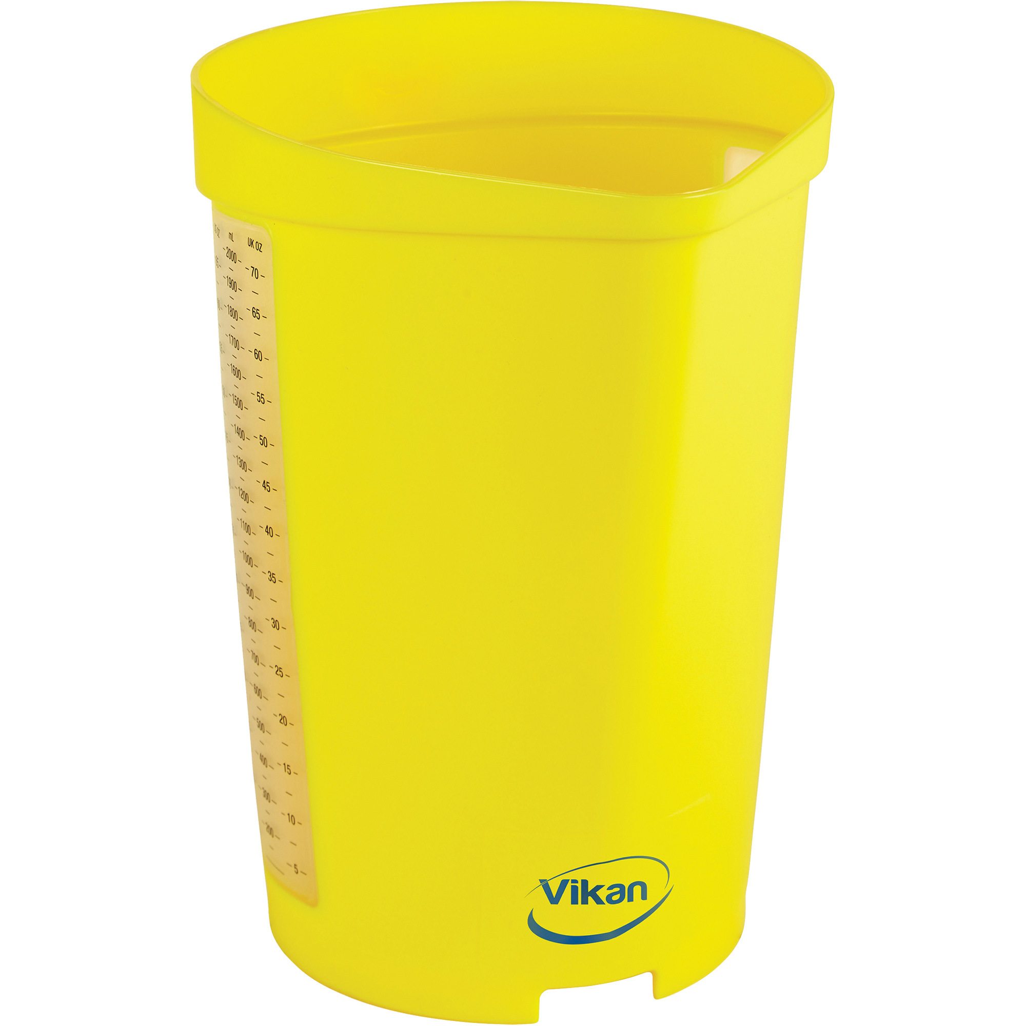 Cruche graduée, Plastique, Jaune, 65 oz