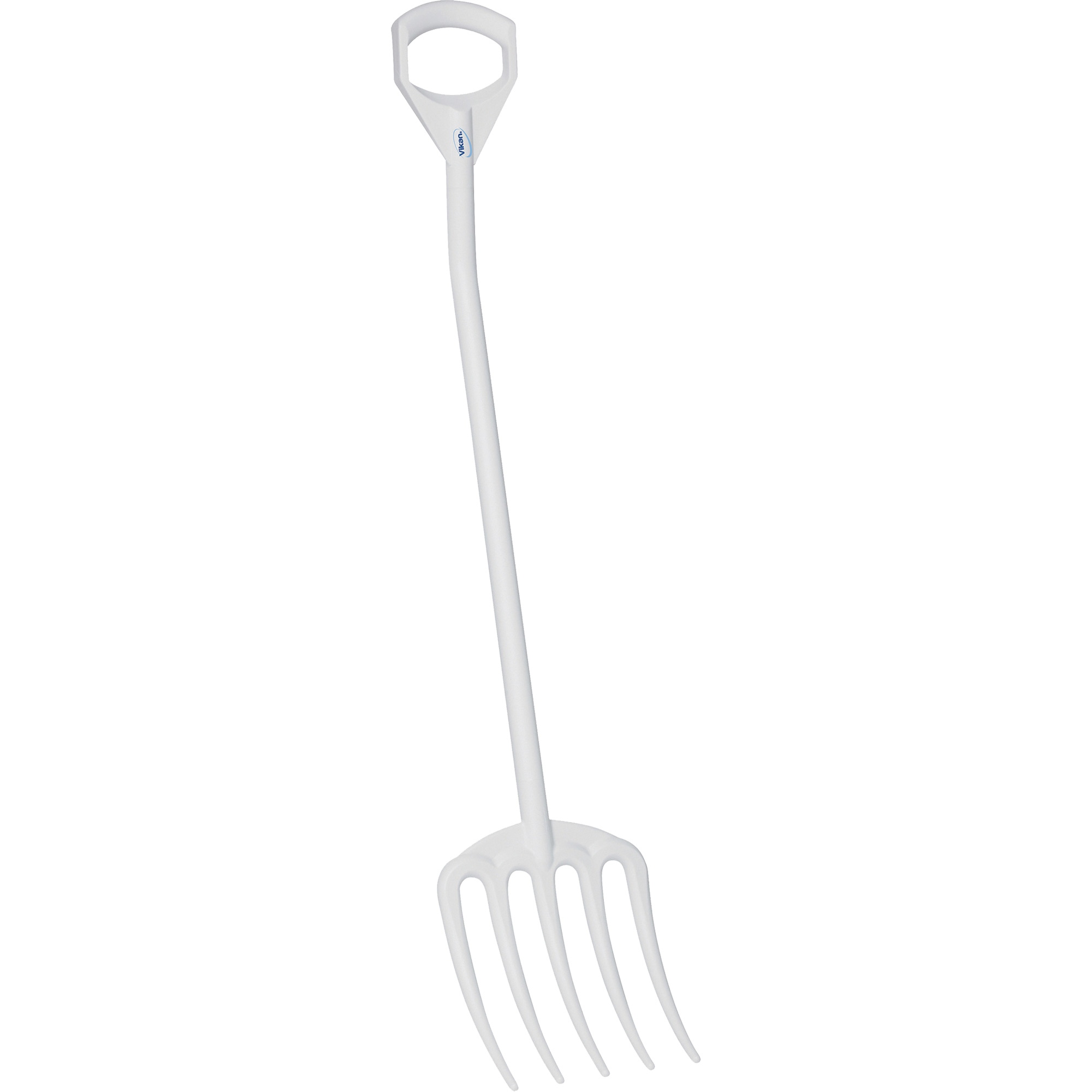 Fourche hygiénique, Longueur de 49", Plastique, Blanc
