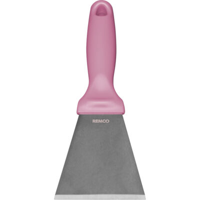 Grand racloir en acier inoxydable, Rose, 3" la x 9" lo