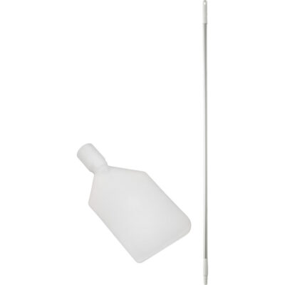 Grattoir à palette avec manche, Blanc, 4-1/3" la x 59" lo