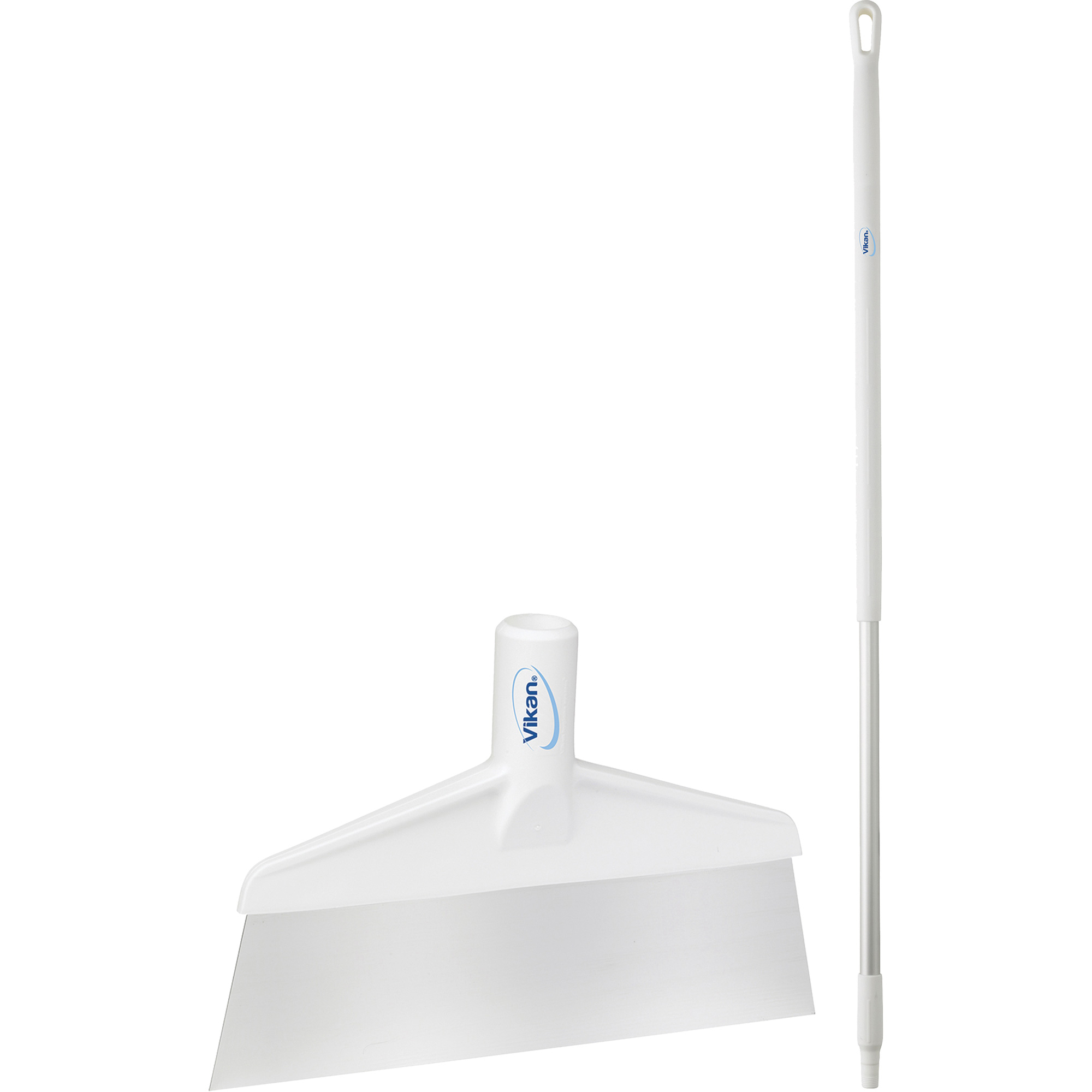 Grattoir à plancher avec manche, Blanc, 9-3/5" la x 55-9/10" lo