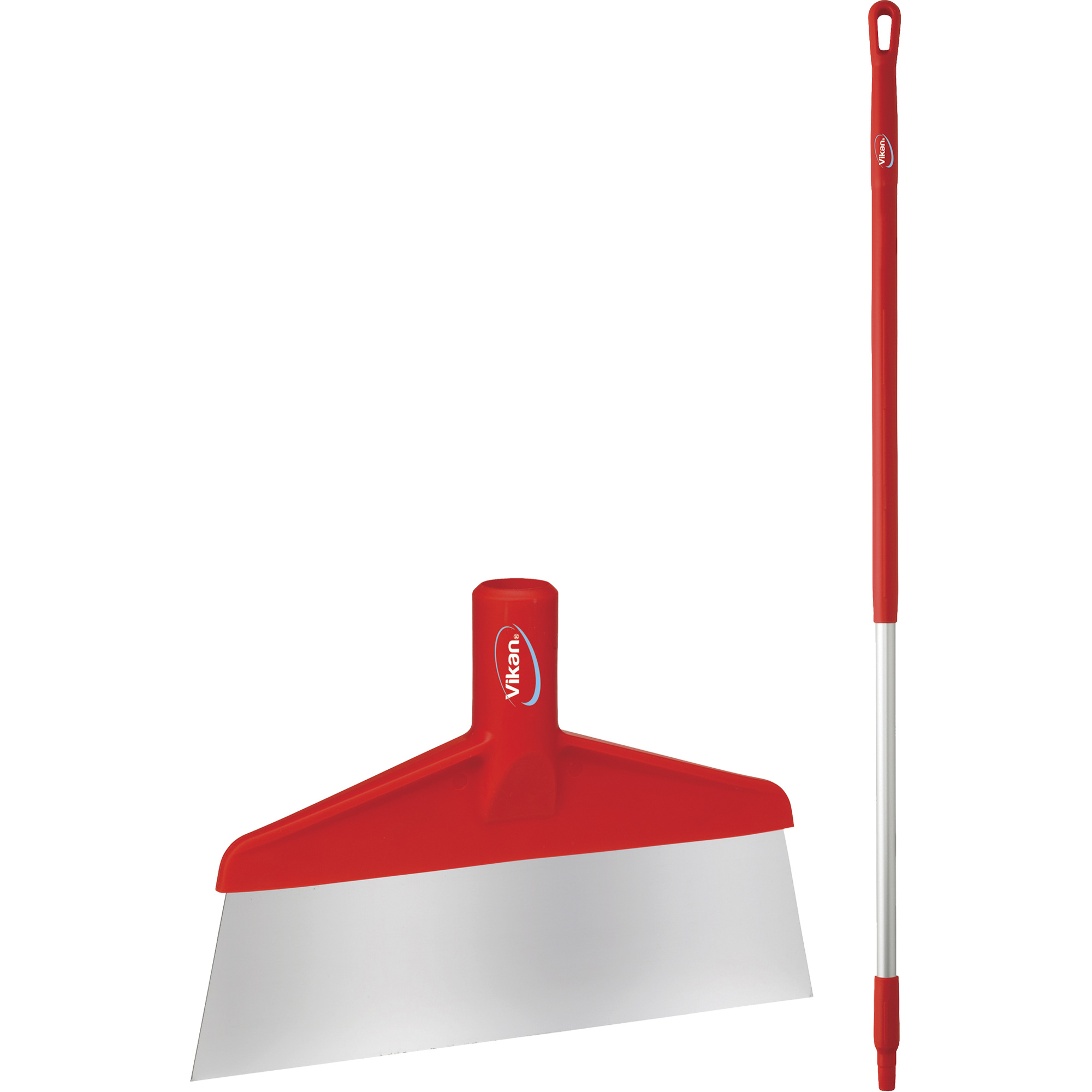 Grattoir à plancher avec manche, Rouge, 9-3/5" la x 55-9/10" lo