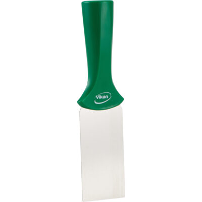 Grattoir en acier inoxydable avec poignée montable sur manche, Vert, 2" la x 8" lo
