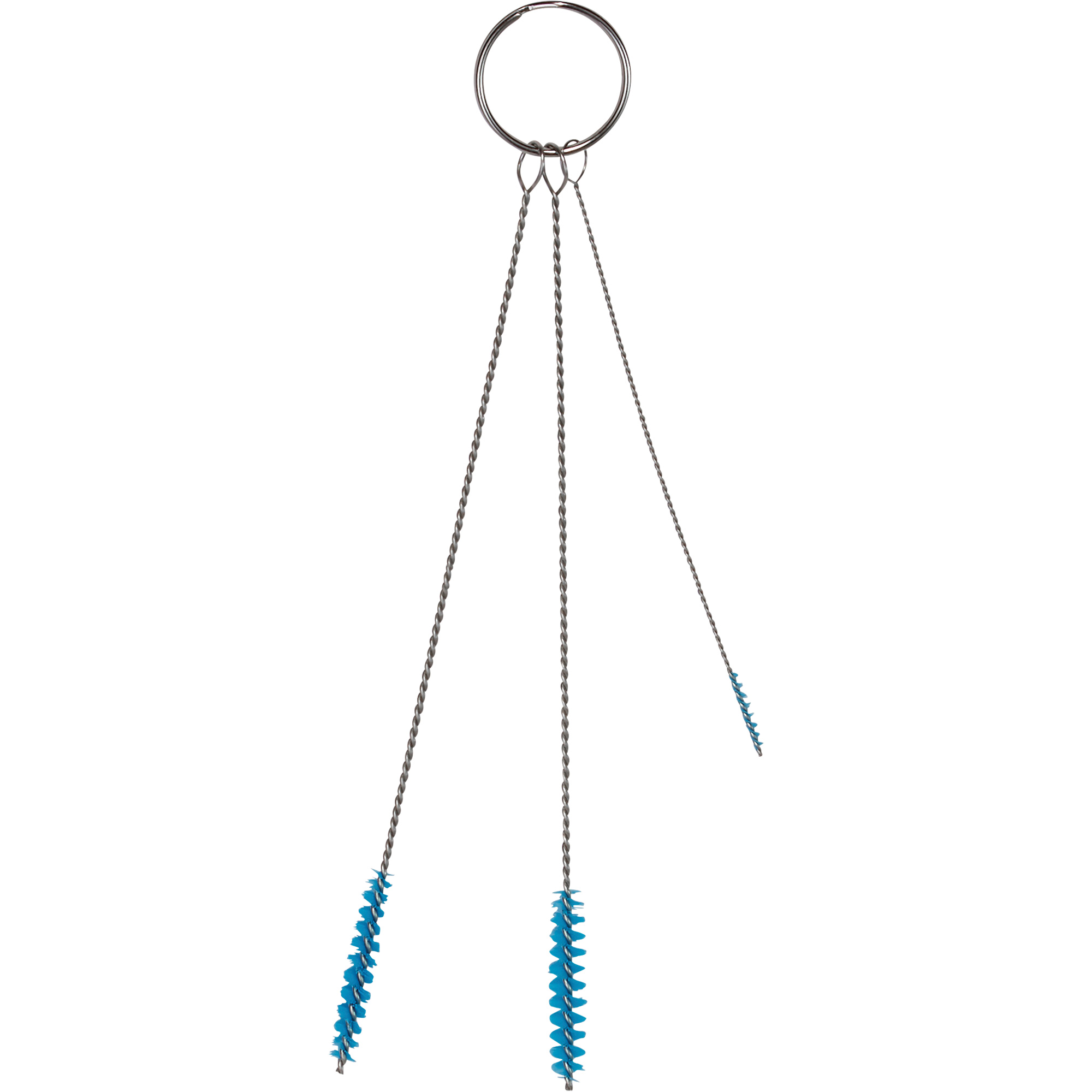 Jeu de brosses de petit diamètre, Soies Doux, Bleu