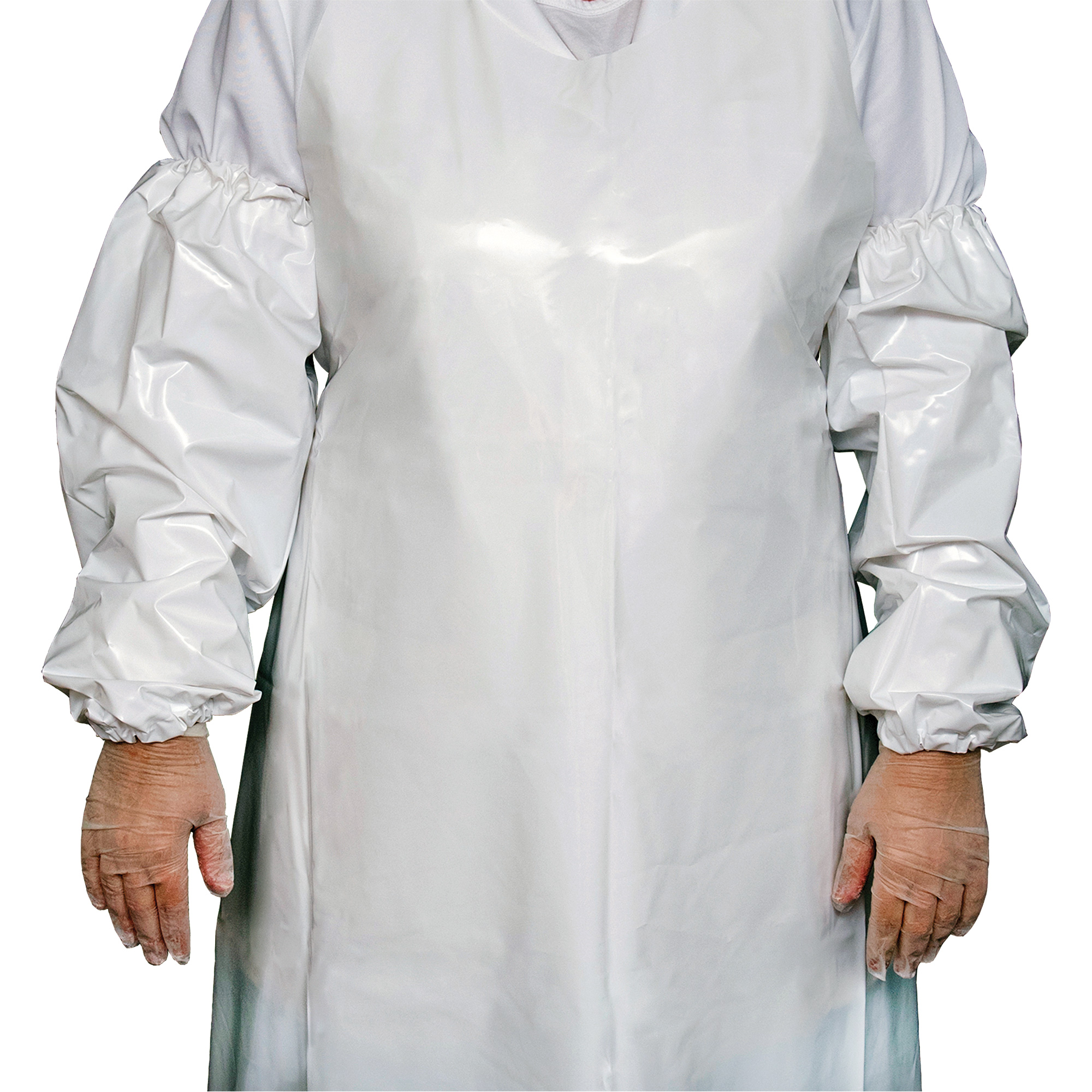 Manchettes Top Dog, 18", Polyuréthane, Blanc